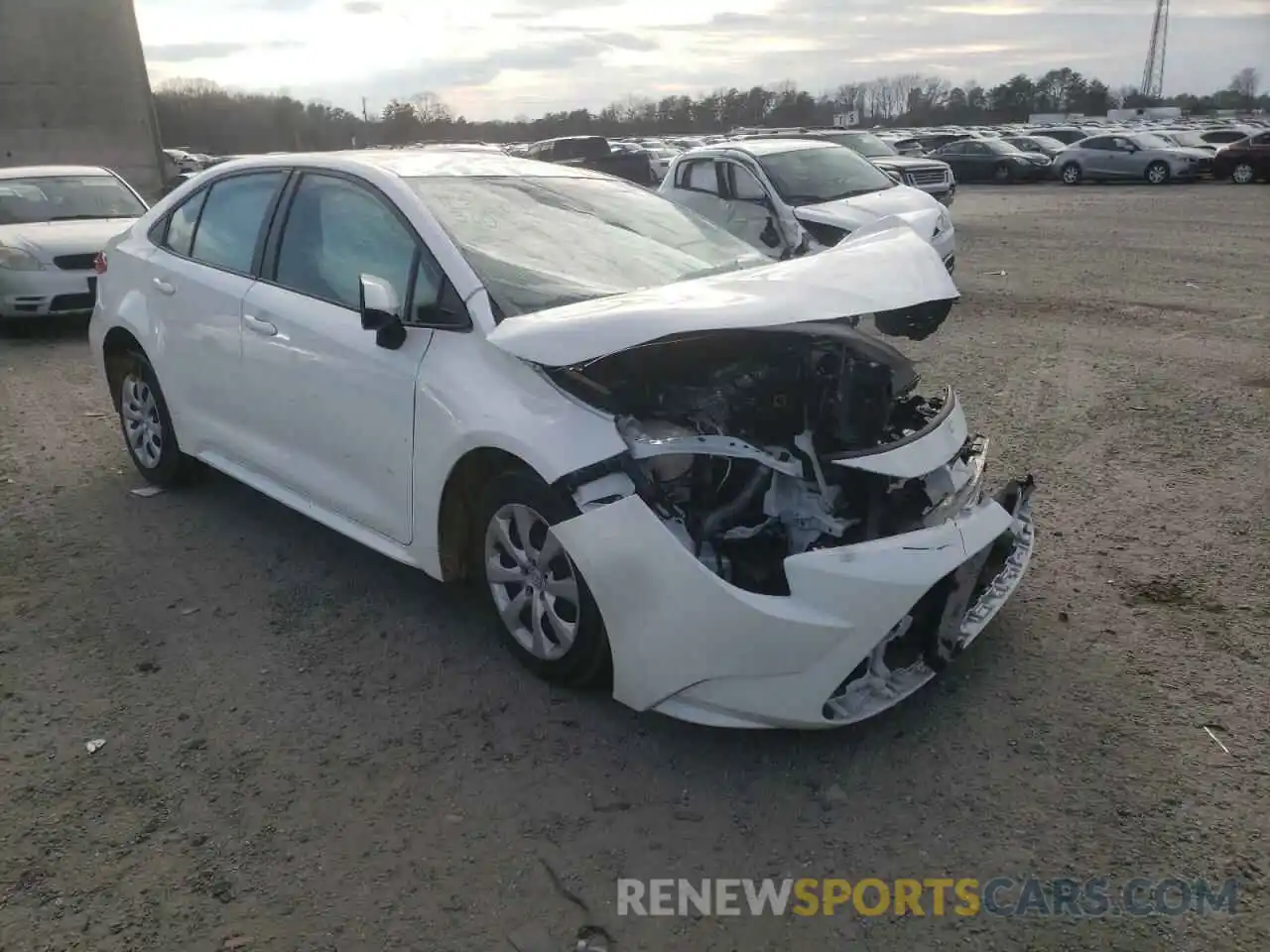 1 Photograph of a damaged car JTDEPRAE8LJ059232 TOYOTA COROLLA 2020