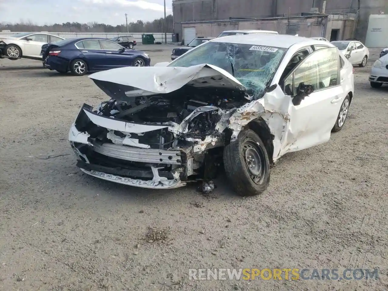 2 Photograph of a damaged car JTDEPRAE8LJ059232 TOYOTA COROLLA 2020