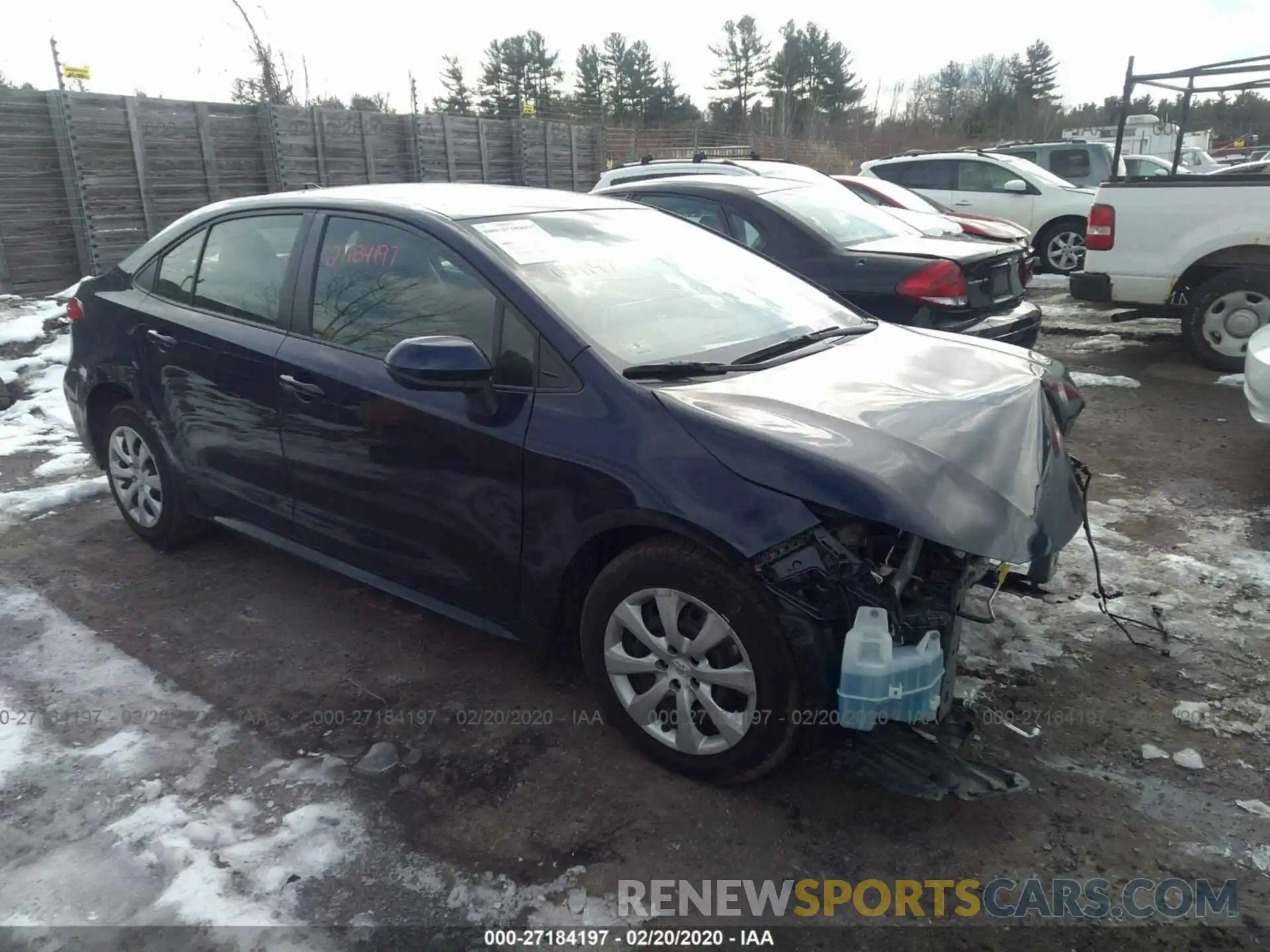 1 Photograph of a damaged car JTDEPRAE8LJ059327 TOYOTA COROLLA 2020