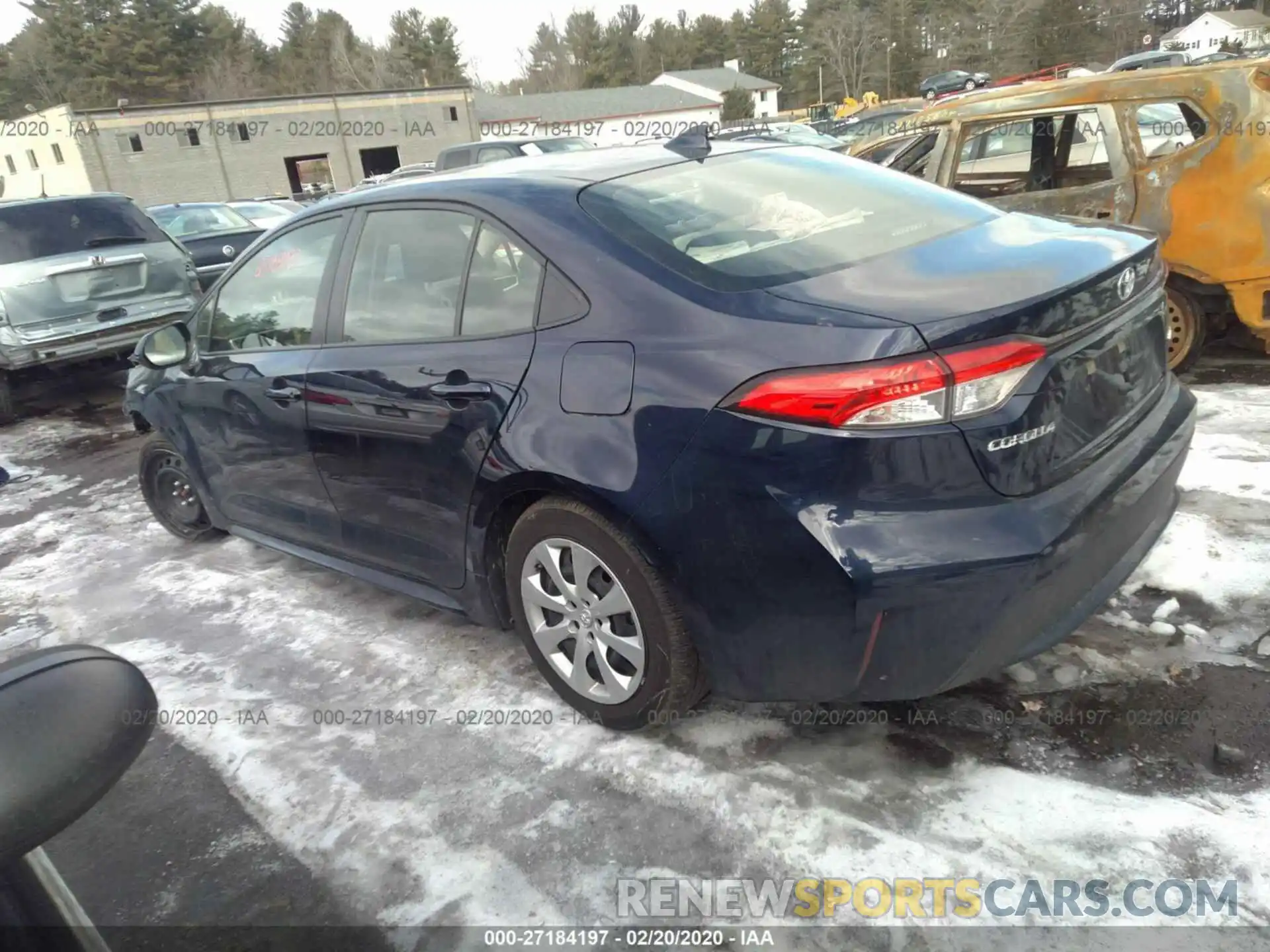 3 Photograph of a damaged car JTDEPRAE8LJ059327 TOYOTA COROLLA 2020