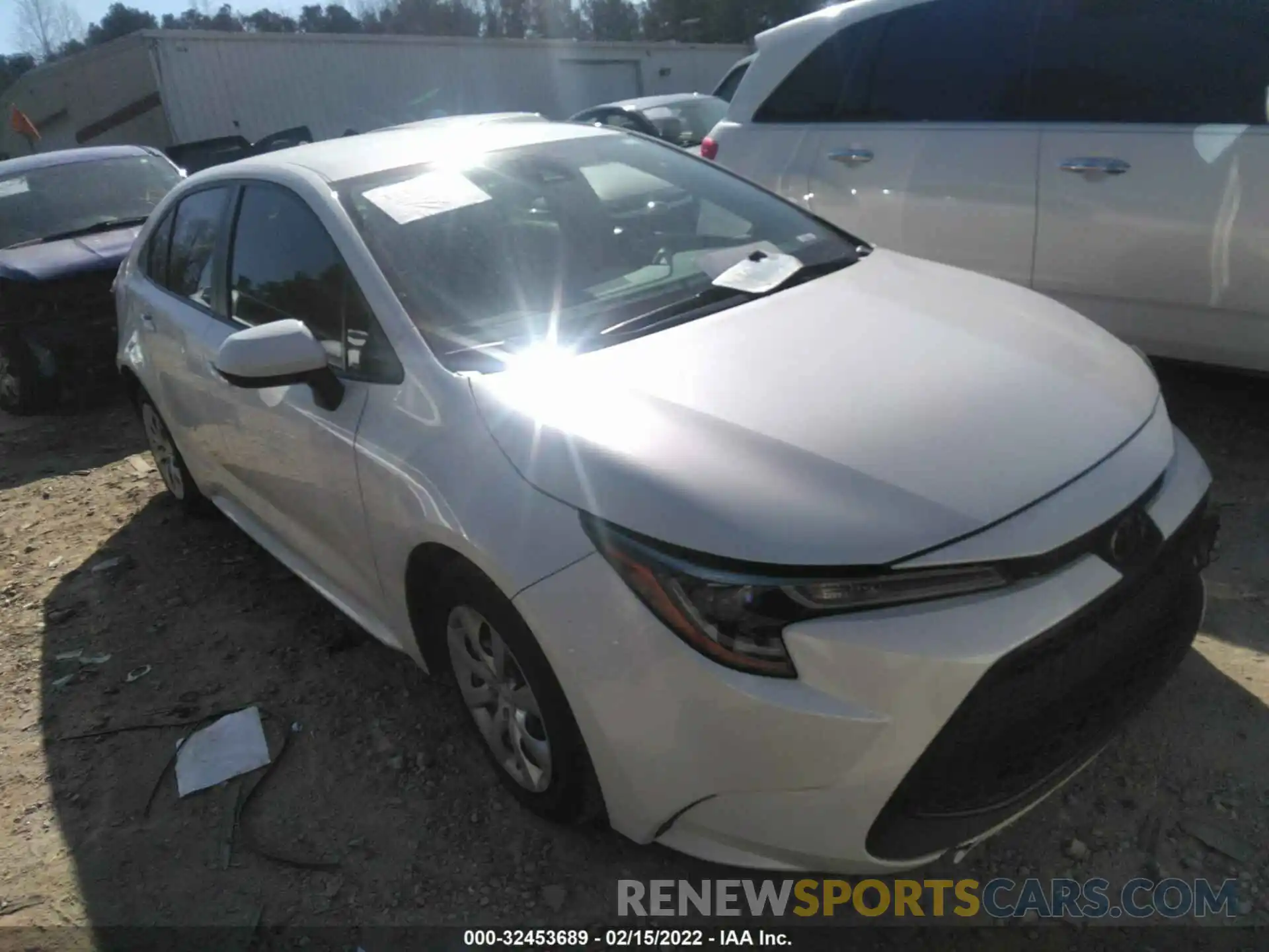 1 Photograph of a damaged car JTDEPRAE8LJ059604 TOYOTA COROLLA 2020