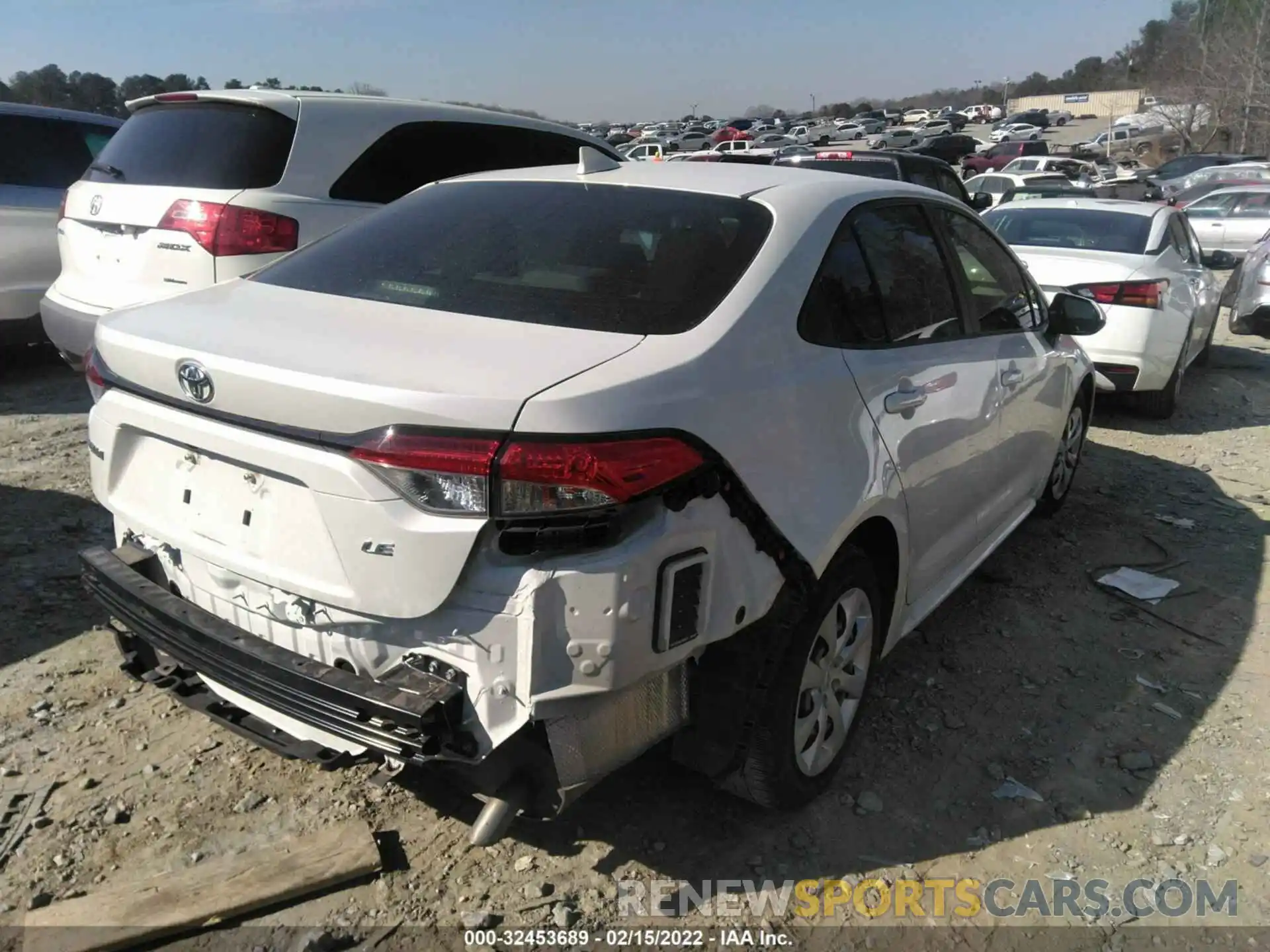 4 Photograph of a damaged car JTDEPRAE8LJ059604 TOYOTA COROLLA 2020