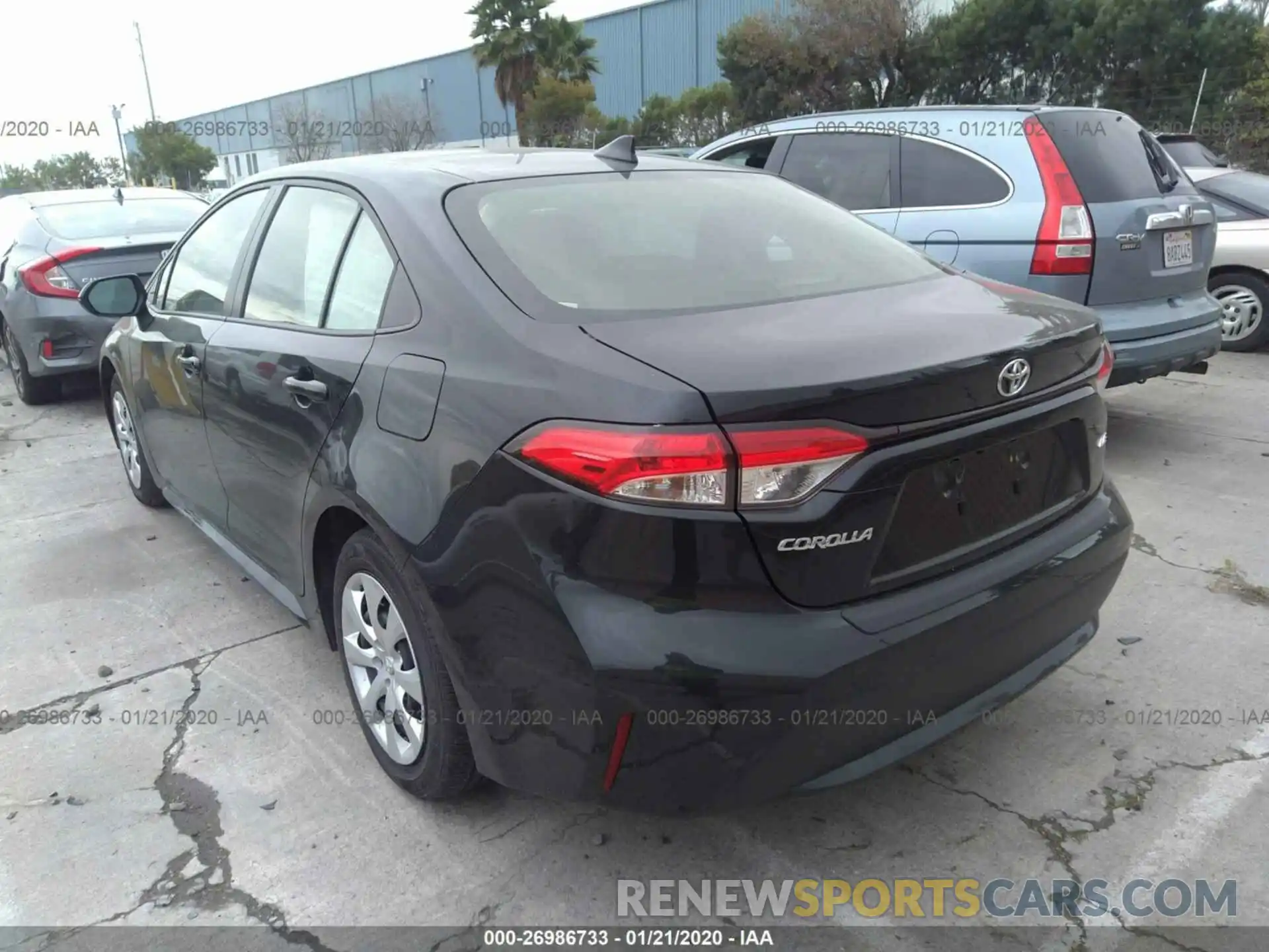 3 Photograph of a damaged car JTDEPRAE8LJ059635 TOYOTA COROLLA 2020