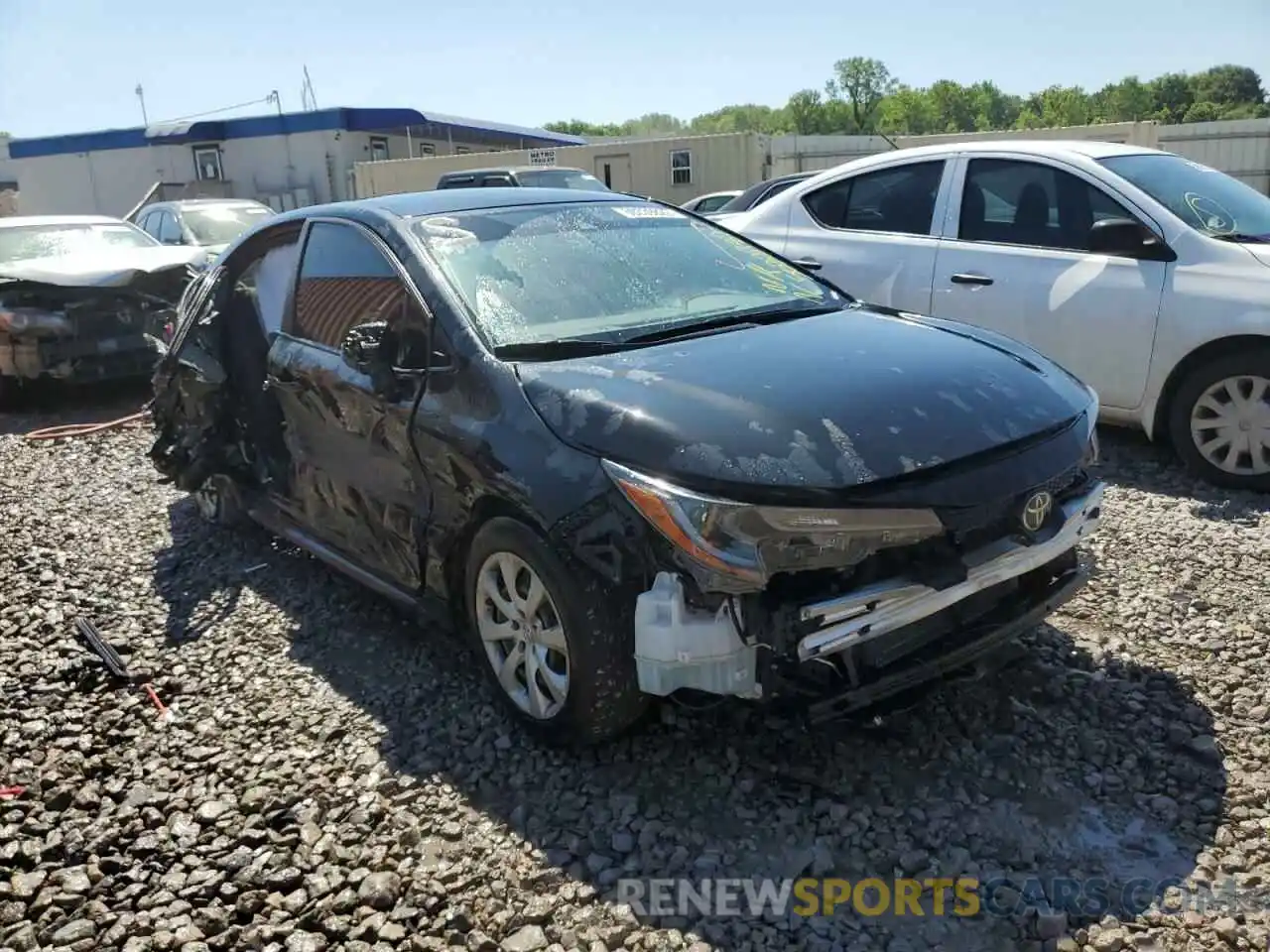 1 Photograph of a damaged car JTDEPRAE8LJ059666 TOYOTA COROLLA 2020