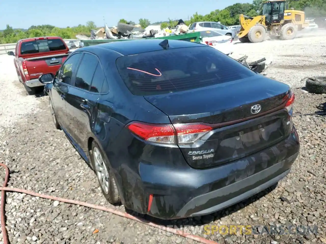 3 Photograph of a damaged car JTDEPRAE8LJ059666 TOYOTA COROLLA 2020