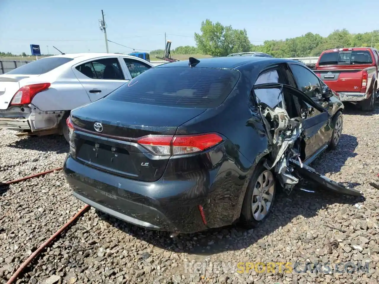 4 Photograph of a damaged car JTDEPRAE8LJ059666 TOYOTA COROLLA 2020