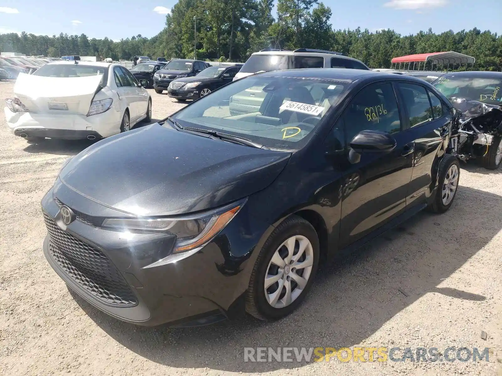 2 Photograph of a damaged car JTDEPRAE8LJ059893 TOYOTA COROLLA 2020