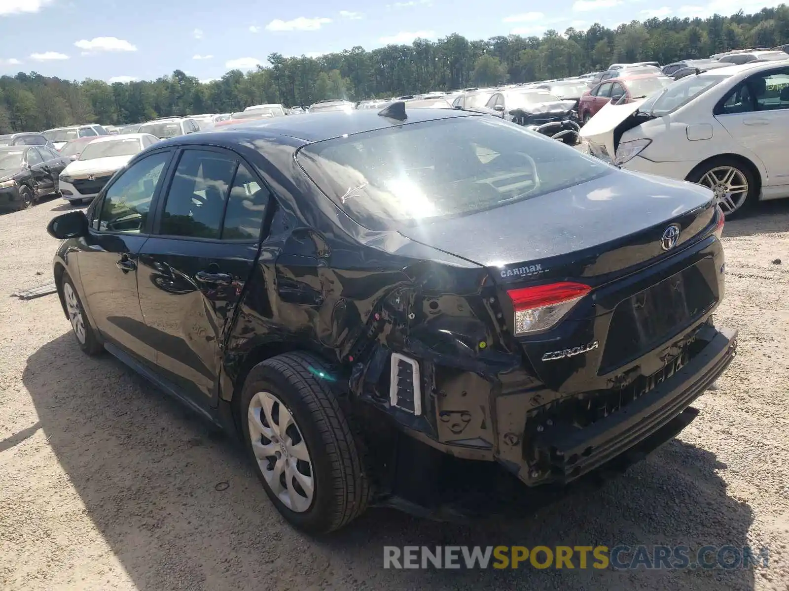 3 Photograph of a damaged car JTDEPRAE8LJ059893 TOYOTA COROLLA 2020