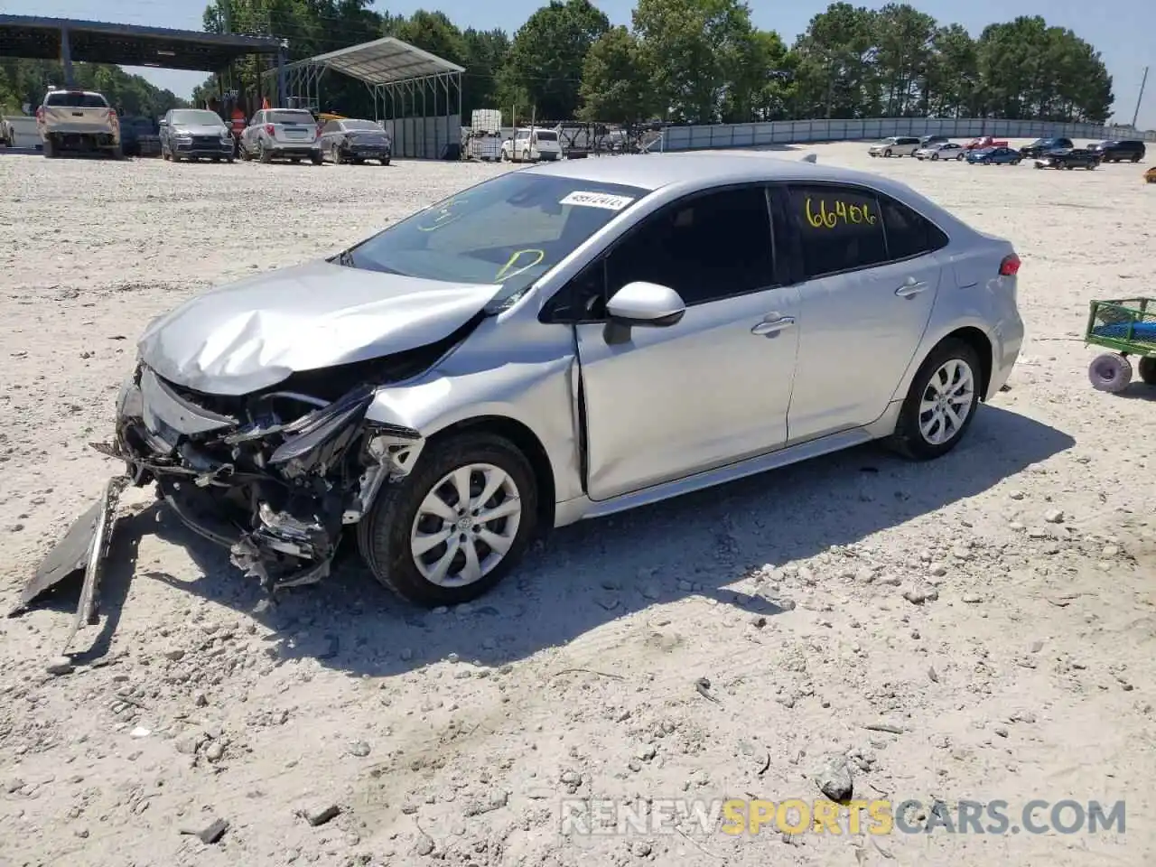 2 Photograph of a damaged car JTDEPRAE8LJ060221 TOYOTA COROLLA 2020