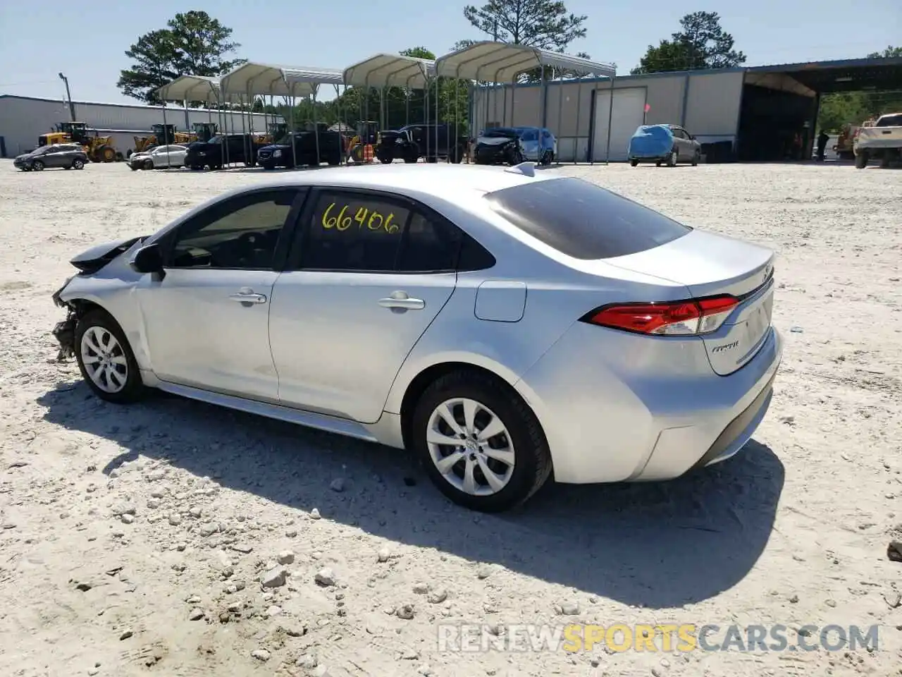 3 Photograph of a damaged car JTDEPRAE8LJ060221 TOYOTA COROLLA 2020