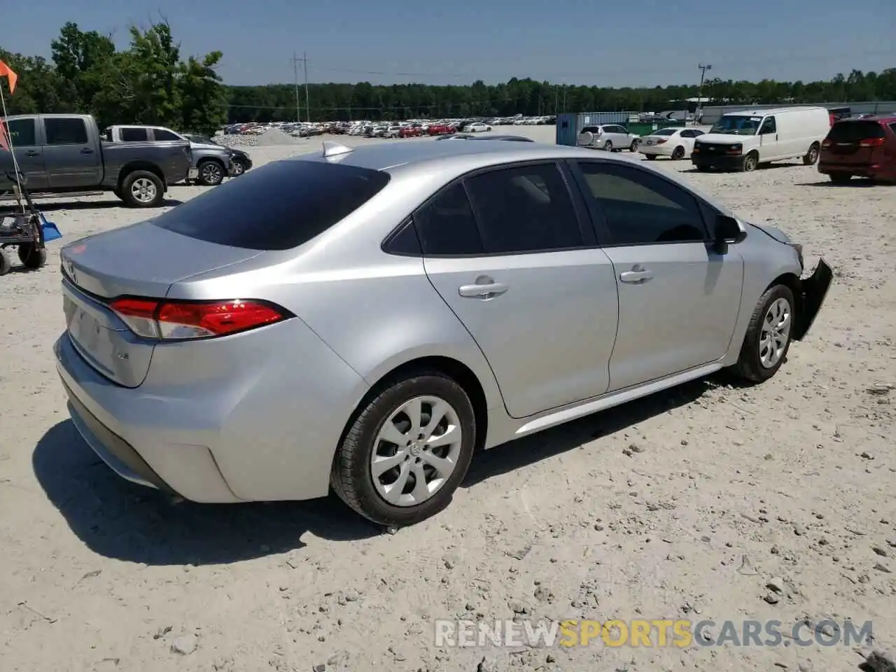 4 Photograph of a damaged car JTDEPRAE8LJ060221 TOYOTA COROLLA 2020