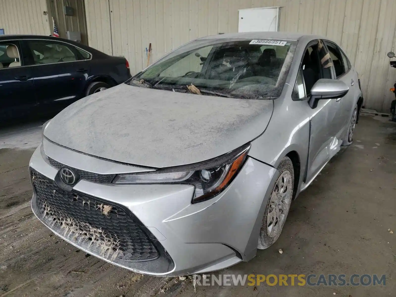 2 Photograph of a damaged car JTDEPRAE8LJ060302 TOYOTA COROLLA 2020