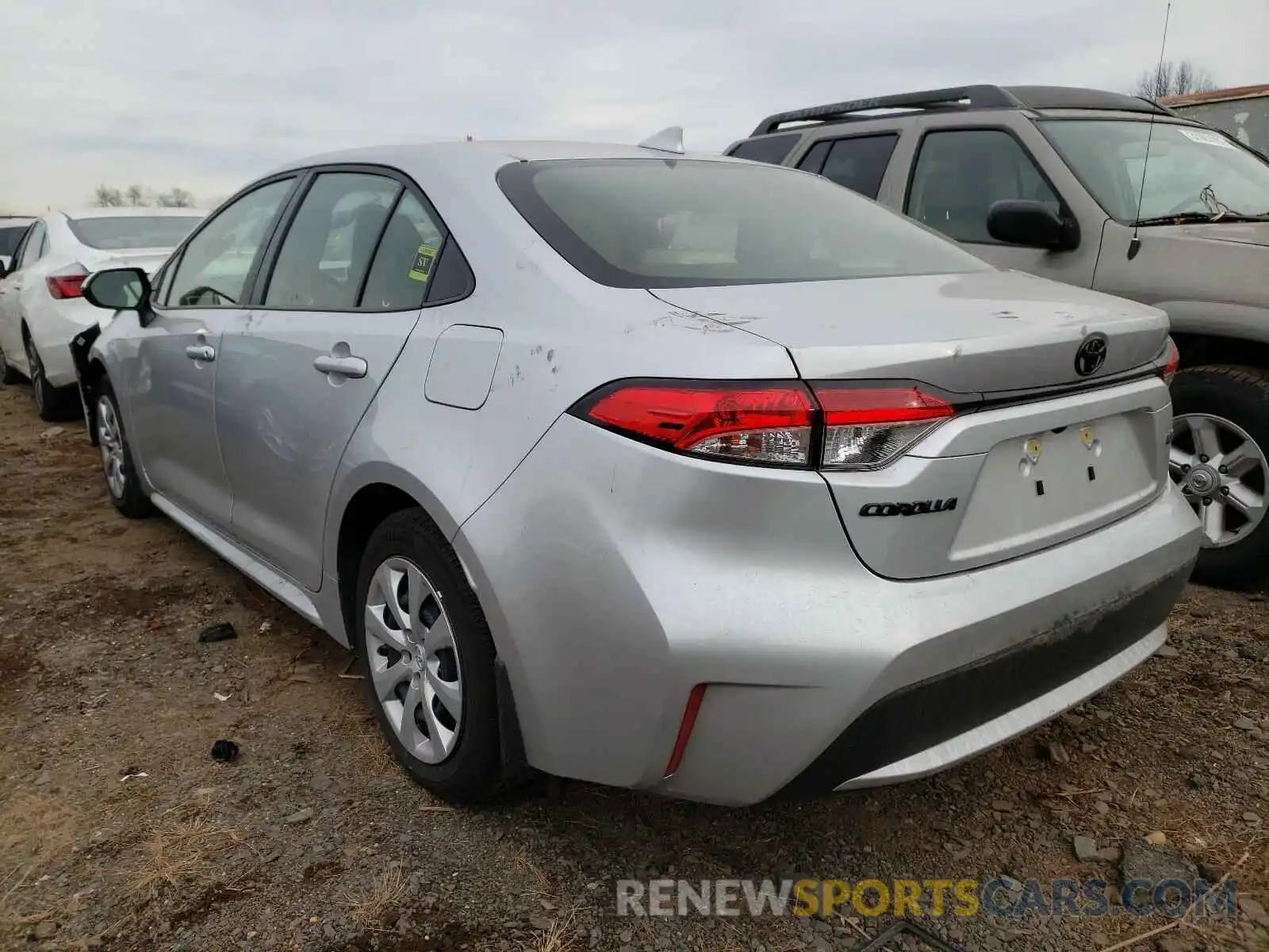 3 Photograph of a damaged car JTDEPRAE8LJ060574 TOYOTA COROLLA 2020