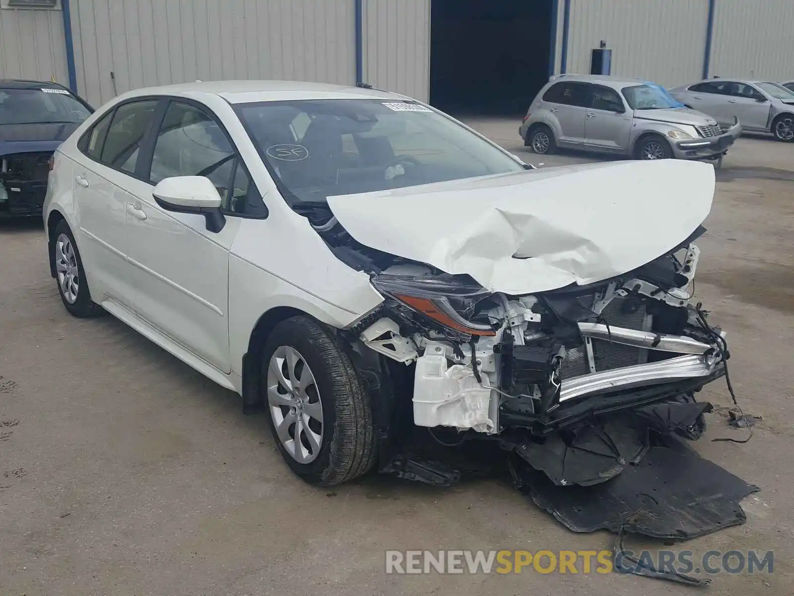 1 Photograph of a damaged car JTDEPRAE8LJ060784 TOYOTA COROLLA 2020