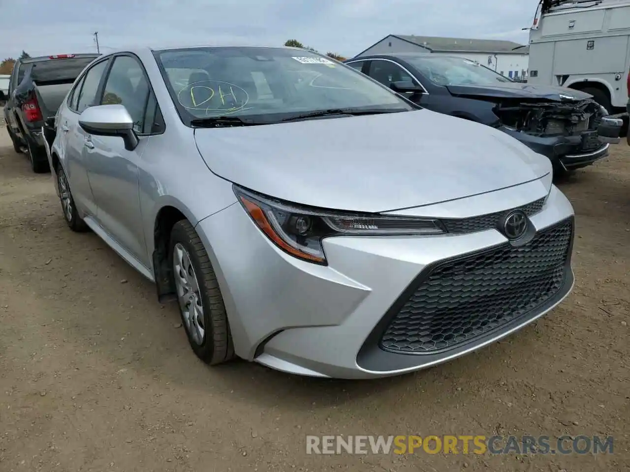 1 Photograph of a damaged car JTDEPRAE8LJ061126 TOYOTA COROLLA 2020