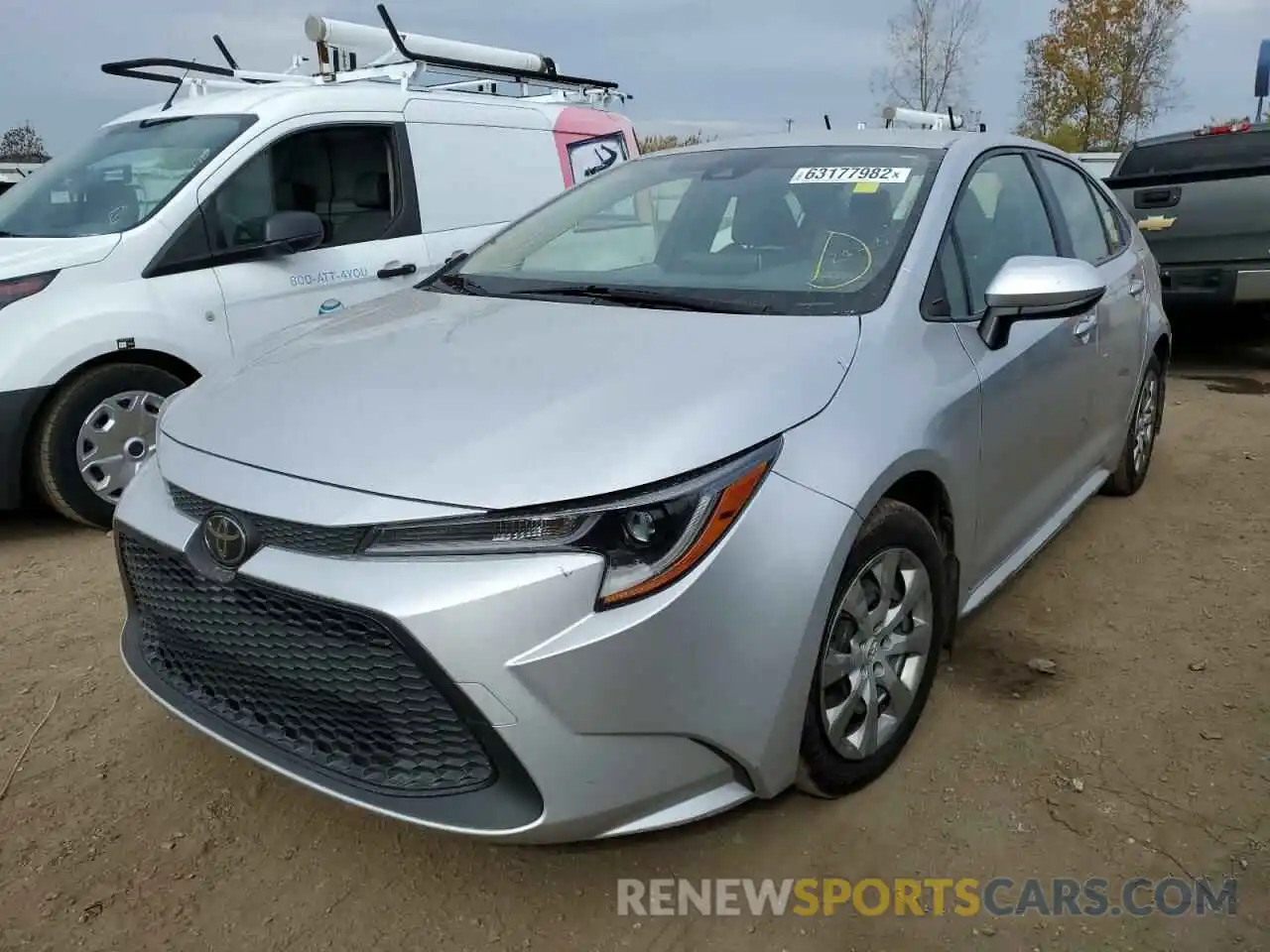 2 Photograph of a damaged car JTDEPRAE8LJ061126 TOYOTA COROLLA 2020