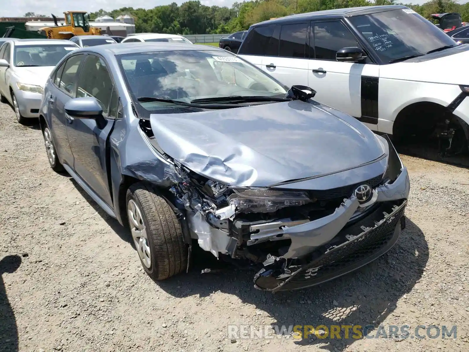 1 Photograph of a damaged car JTDEPRAE8LJ061854 TOYOTA COROLLA 2020