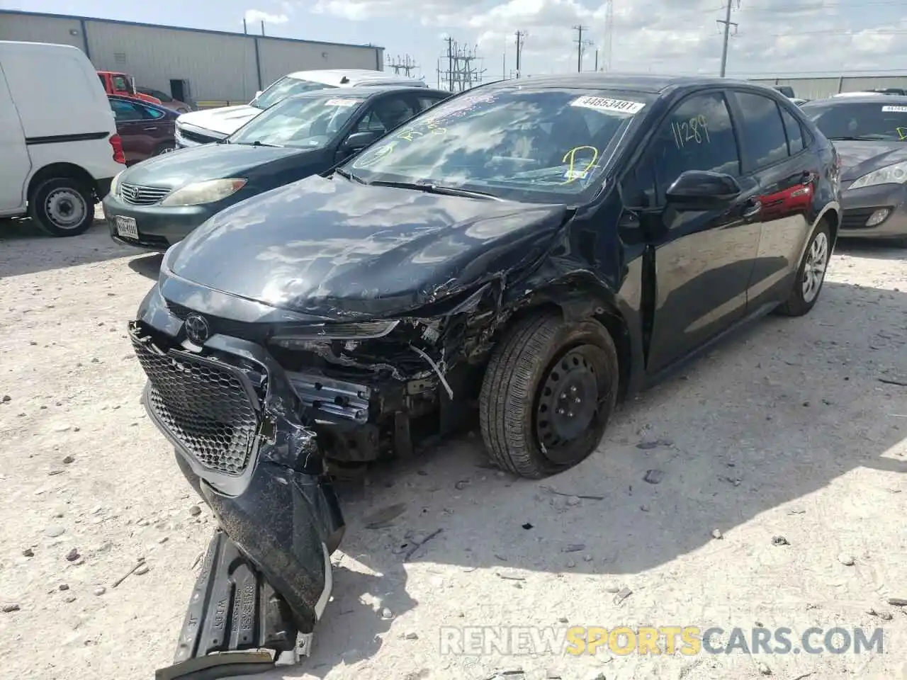 2 Photograph of a damaged car JTDEPRAE8LJ062065 TOYOTA COROLLA 2020