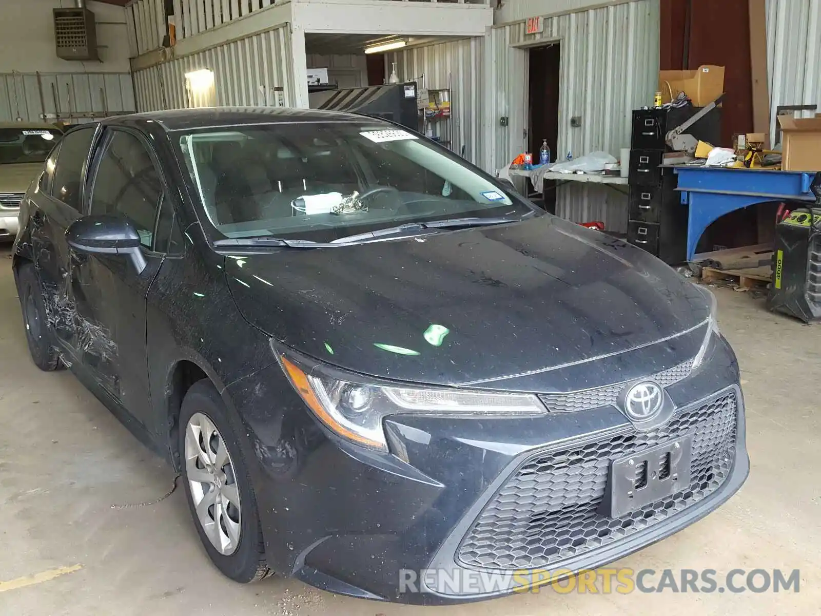 1 Photograph of a damaged car JTDEPRAE8LJ062096 TOYOTA COROLLA 2020