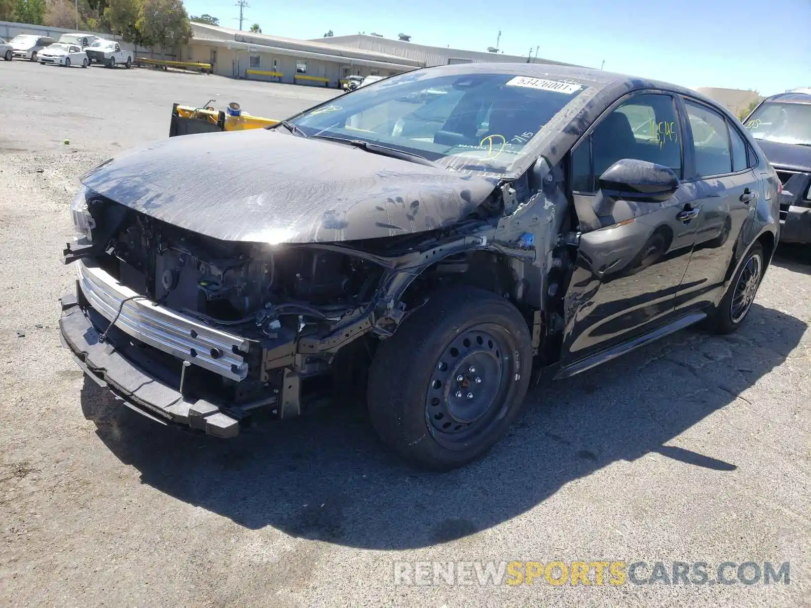 2 Photograph of a damaged car JTDEPRAE8LJ062101 TOYOTA COROLLA 2020