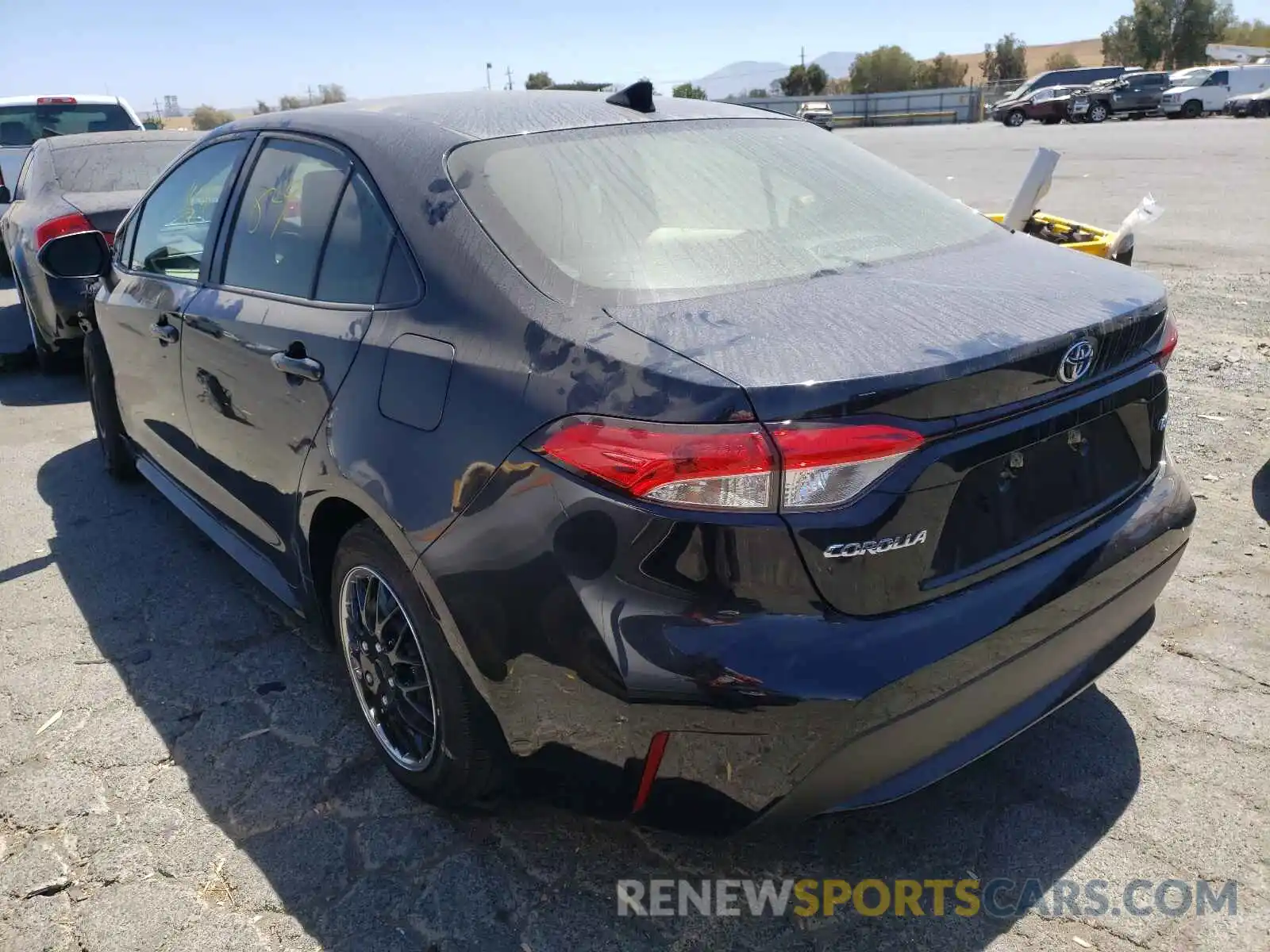 3 Photograph of a damaged car JTDEPRAE8LJ062101 TOYOTA COROLLA 2020