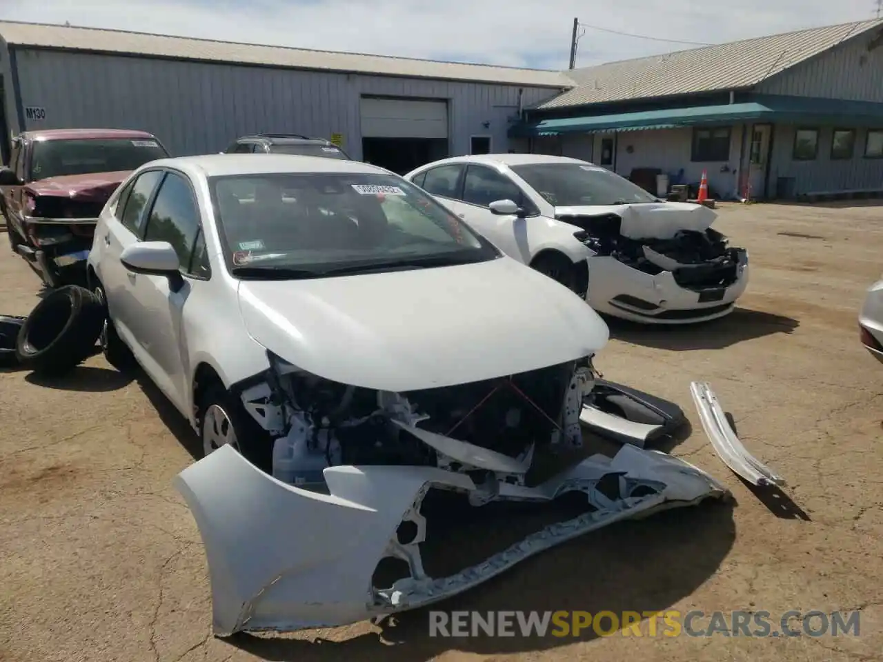 1 Photograph of a damaged car JTDEPRAE8LJ062230 TOYOTA COROLLA 2020