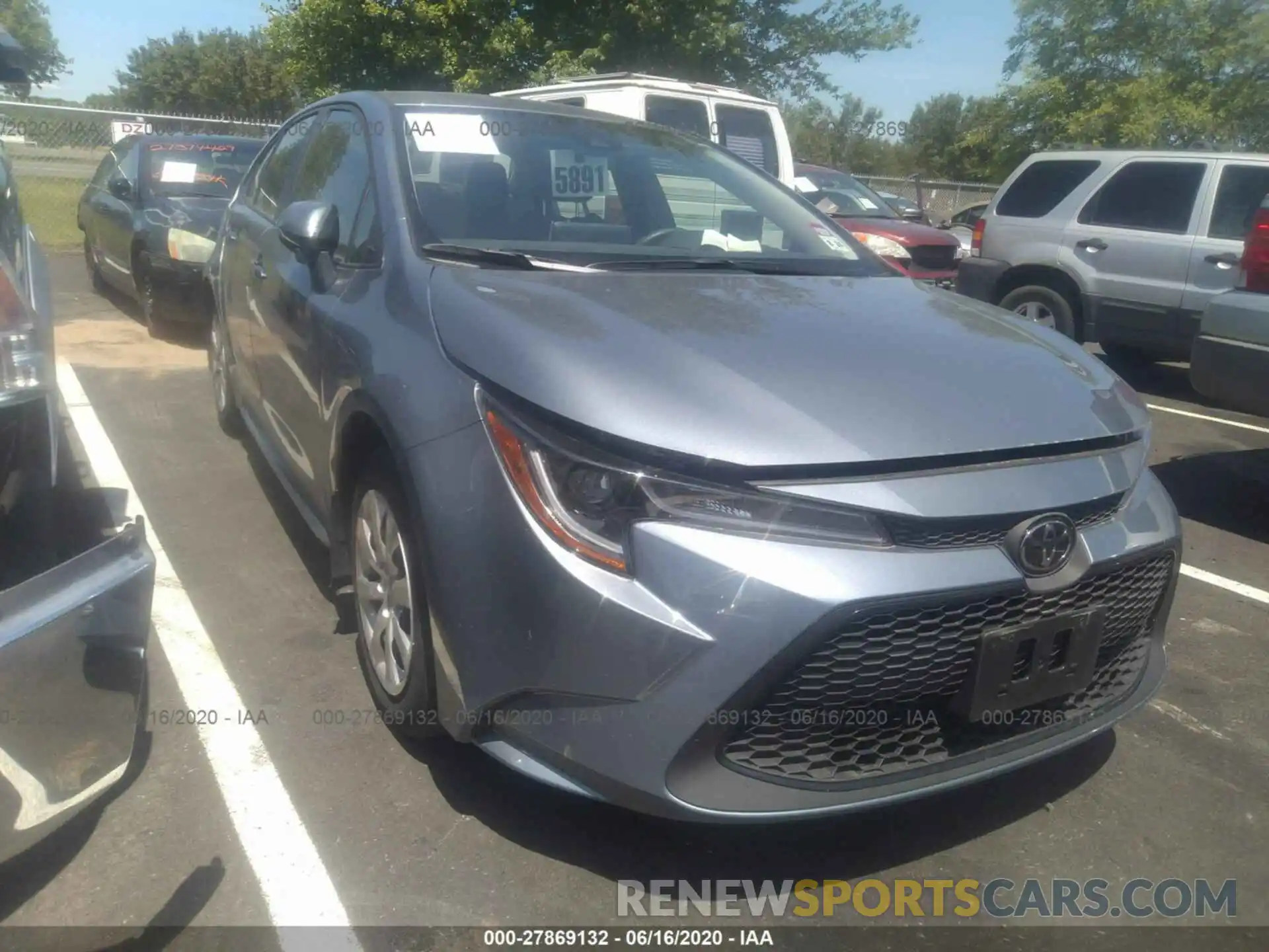 1 Photograph of a damaged car JTDEPRAE8LJ062289 TOYOTA COROLLA 2020