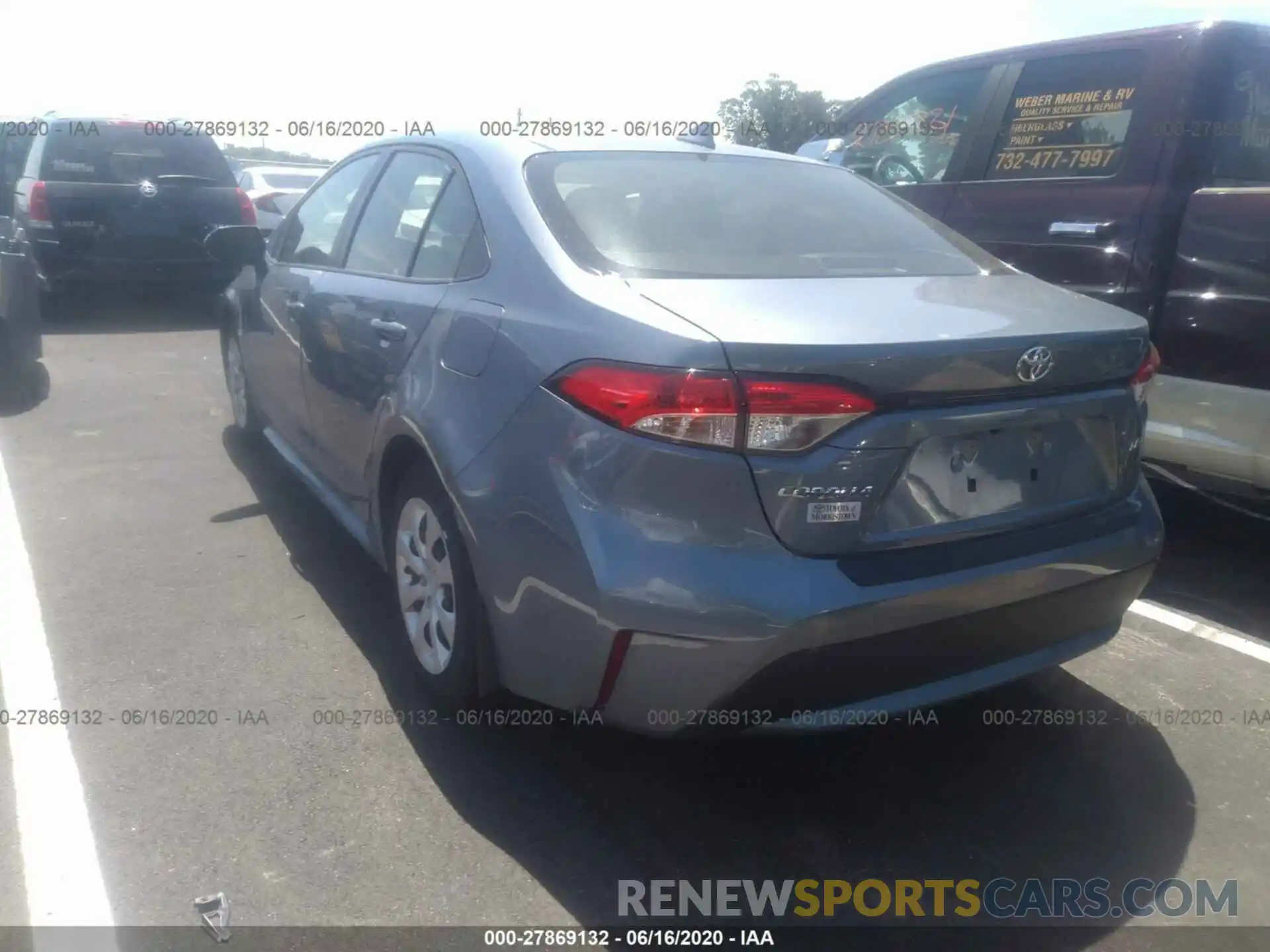 3 Photograph of a damaged car JTDEPRAE8LJ062289 TOYOTA COROLLA 2020