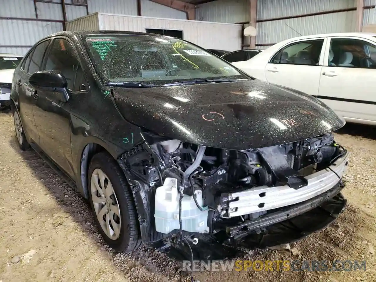 1 Photograph of a damaged car JTDEPRAE8LJ063040 TOYOTA COROLLA 2020