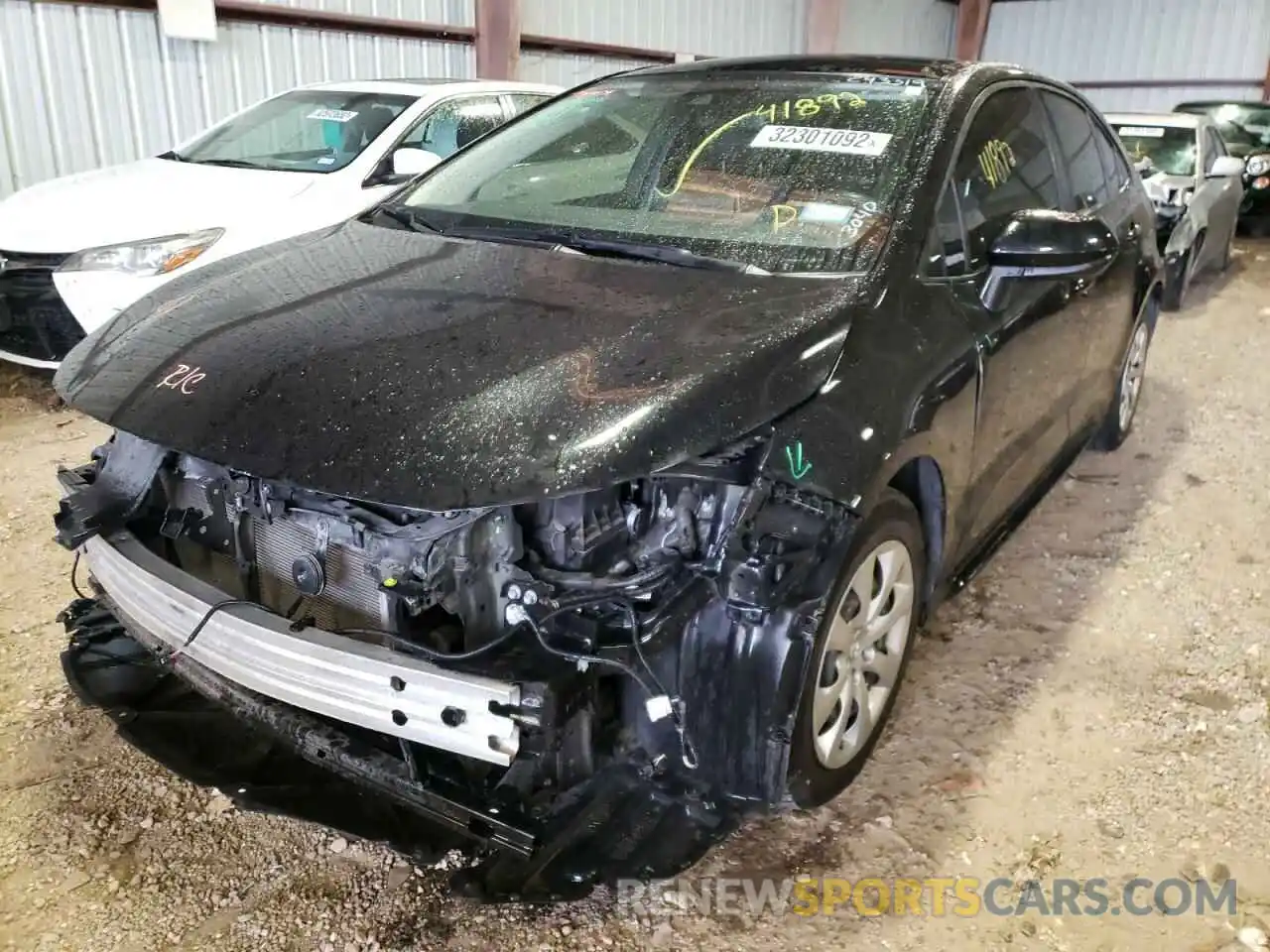 2 Photograph of a damaged car JTDEPRAE8LJ063040 TOYOTA COROLLA 2020