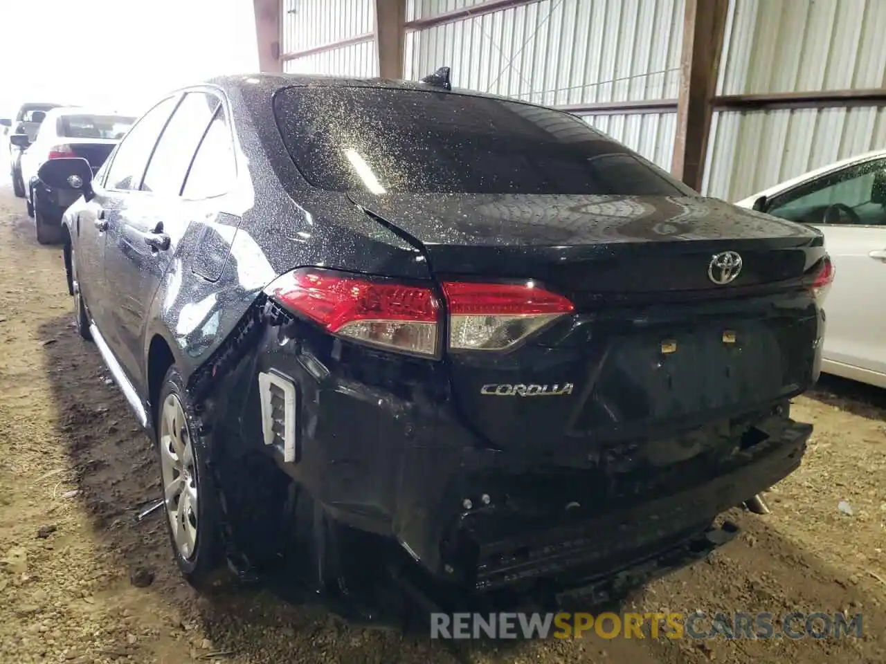 3 Photograph of a damaged car JTDEPRAE8LJ063040 TOYOTA COROLLA 2020