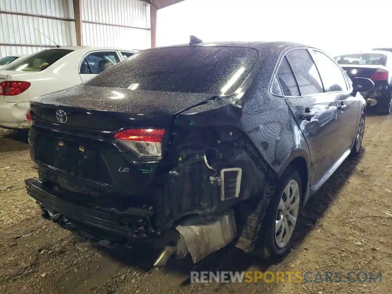 4 Photograph of a damaged car JTDEPRAE8LJ063040 TOYOTA COROLLA 2020