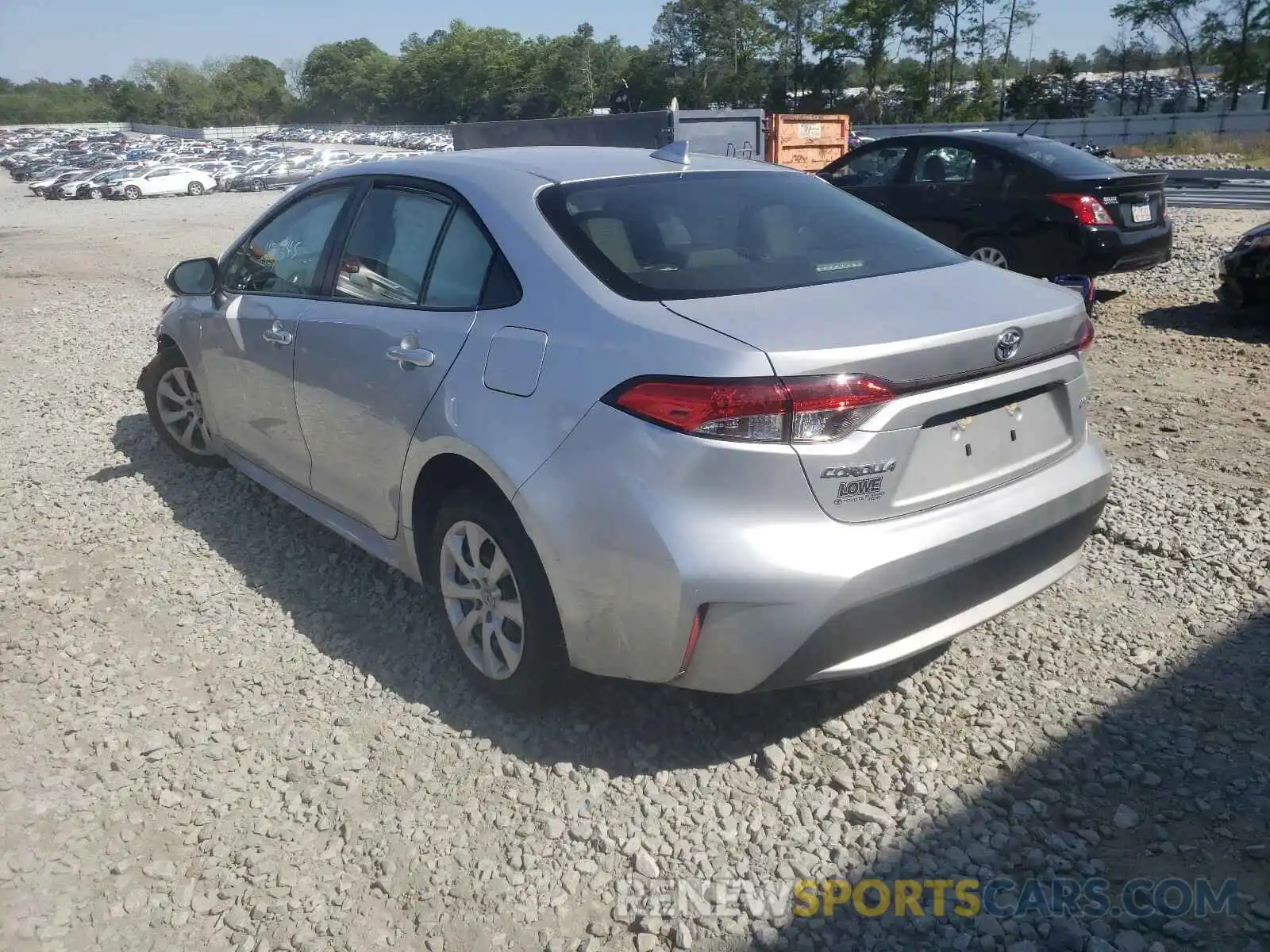 3 Photograph of a damaged car JTDEPRAE8LJ063295 TOYOTA COROLLA 2020