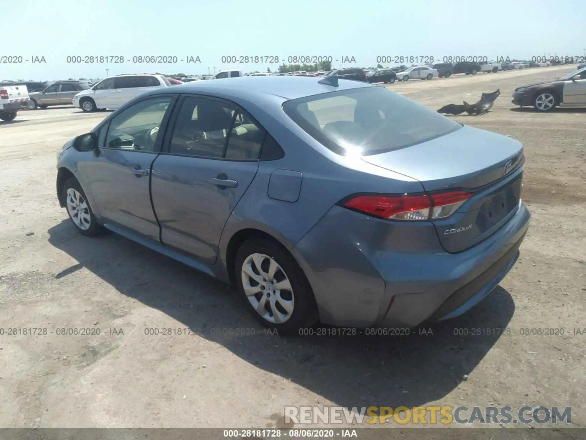 3 Photograph of a damaged car JTDEPRAE8LJ063376 TOYOTA COROLLA 2020