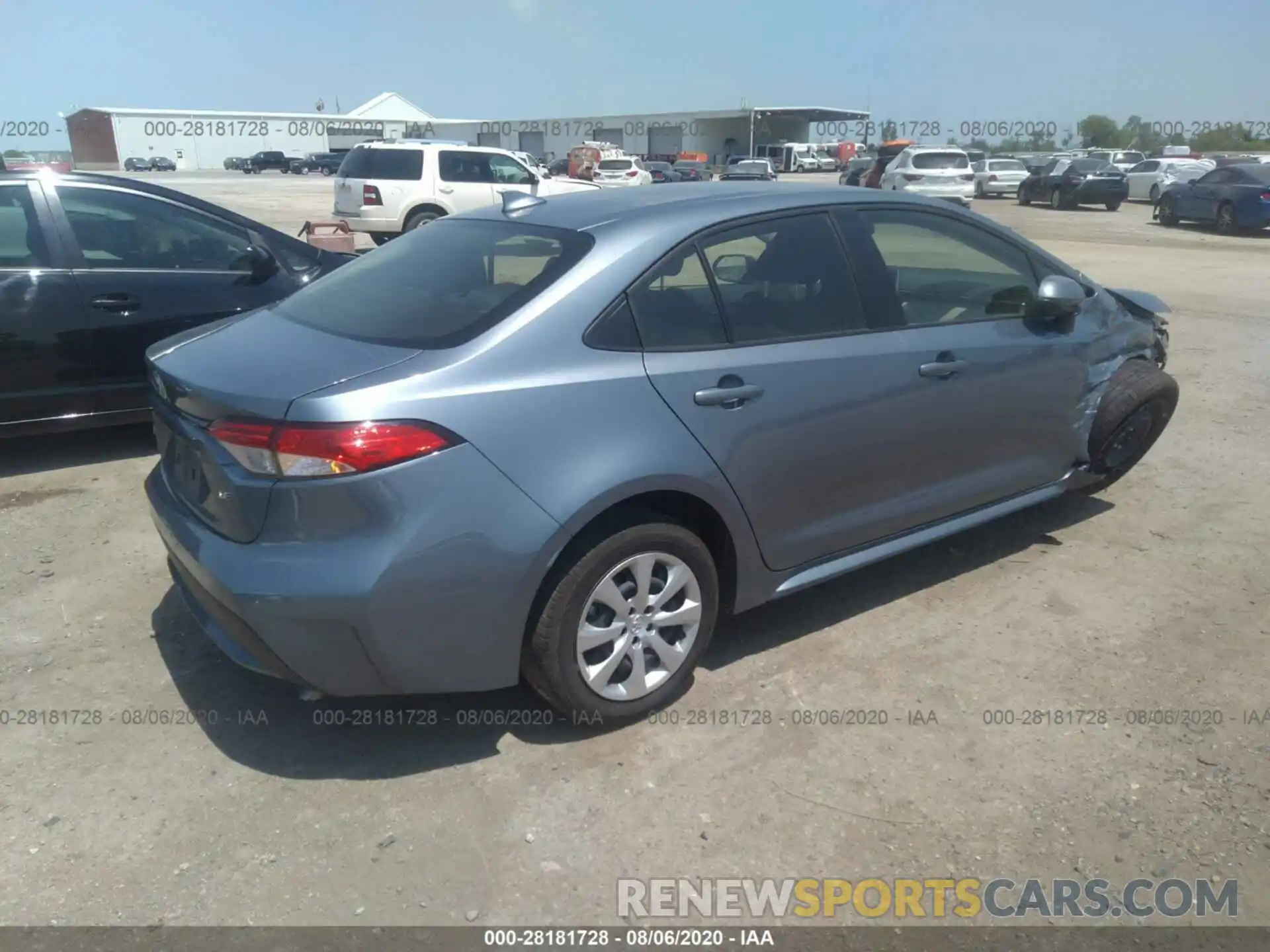 4 Photograph of a damaged car JTDEPRAE8LJ063376 TOYOTA COROLLA 2020