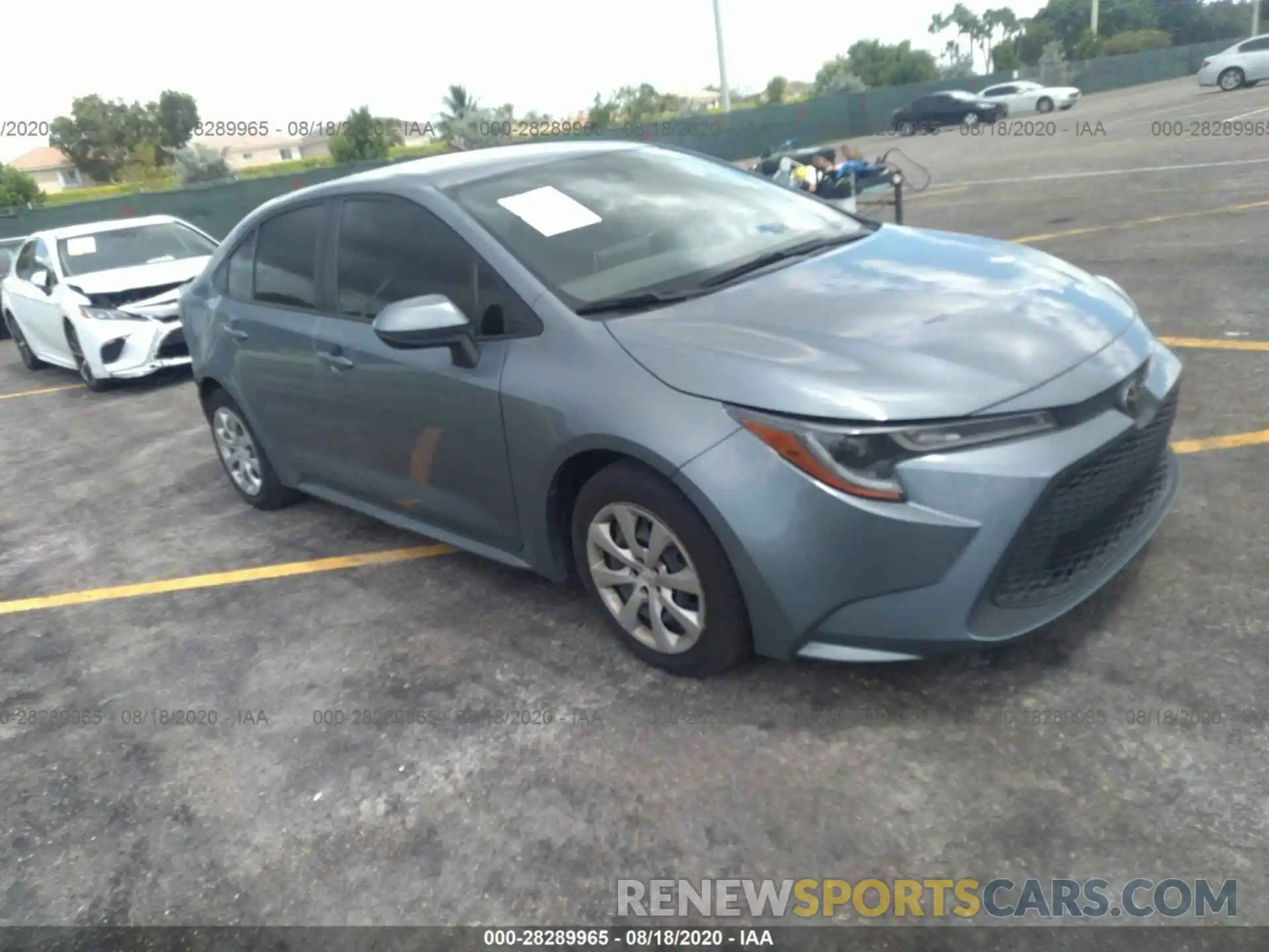 1 Photograph of a damaged car JTDEPRAE8LJ063684 TOYOTA COROLLA 2020