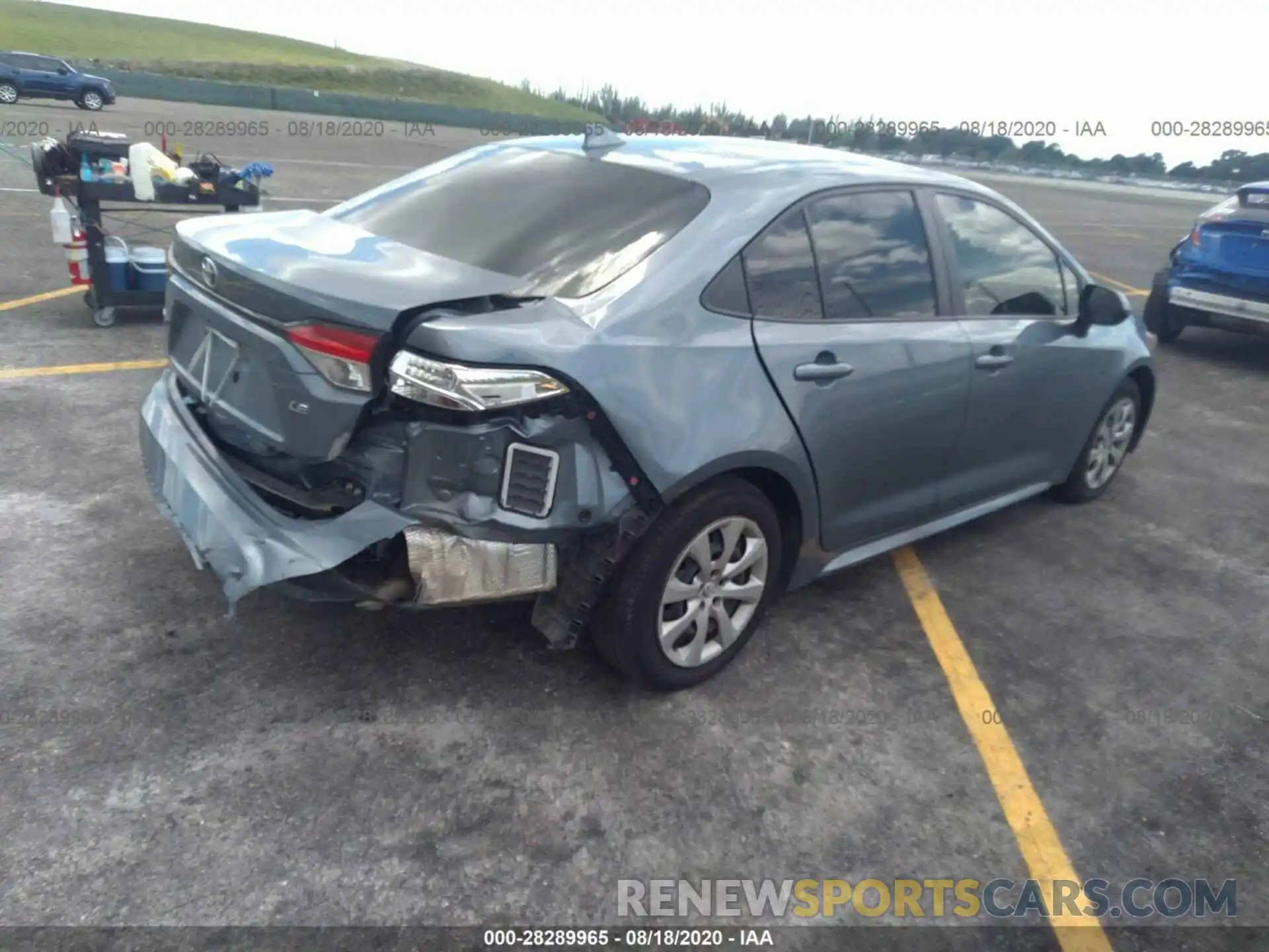 4 Photograph of a damaged car JTDEPRAE8LJ063684 TOYOTA COROLLA 2020