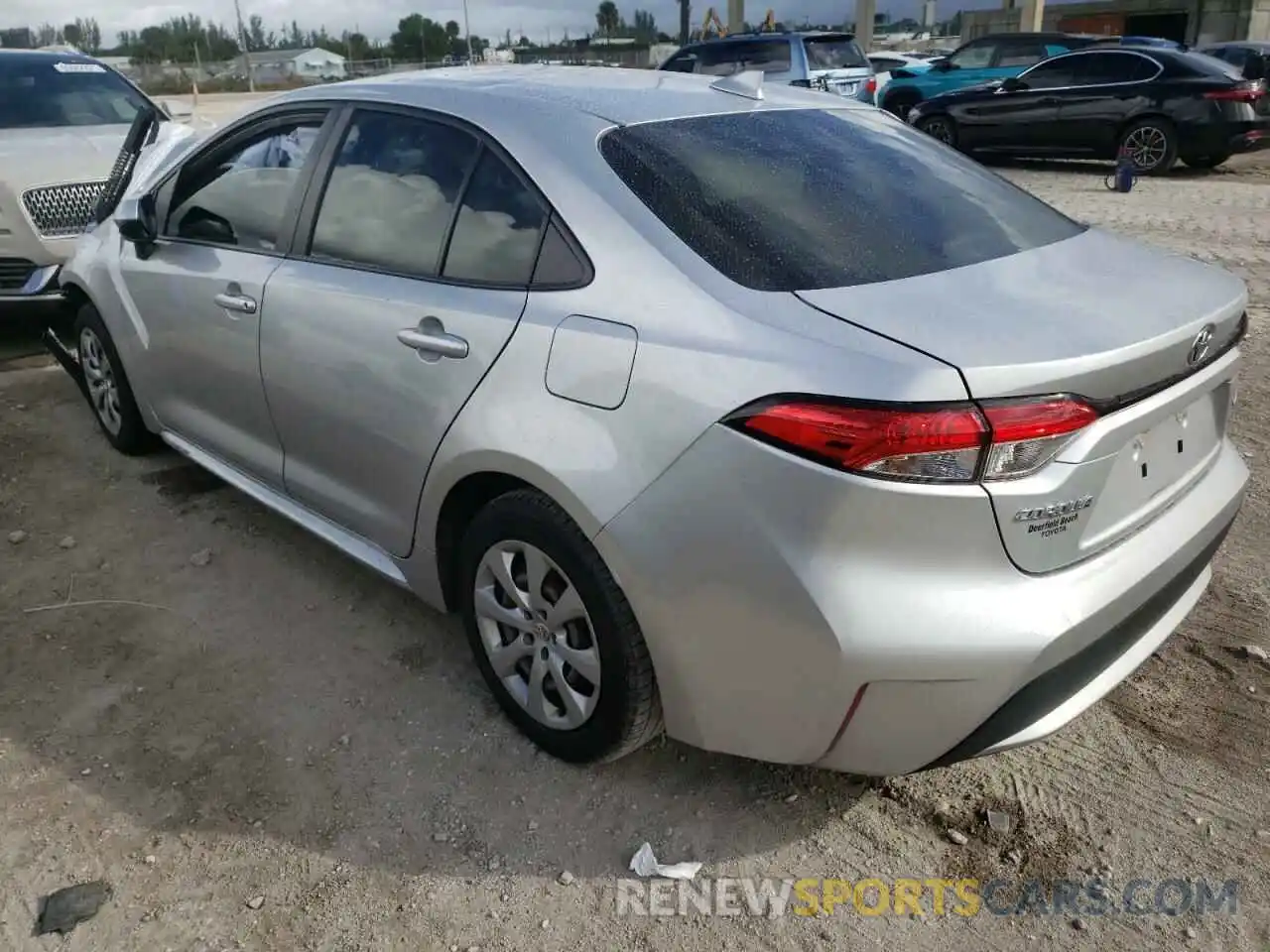 3 Photograph of a damaged car JTDEPRAE8LJ064740 TOYOTA COROLLA 2020