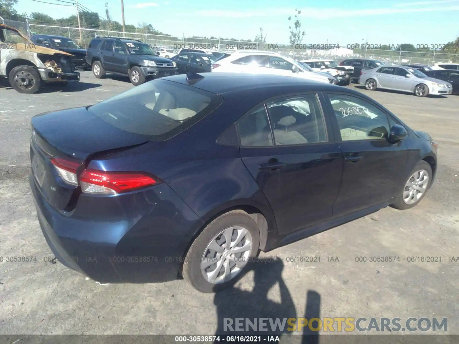 4 Photograph of a damaged car JTDEPRAE8LJ064995 TOYOTA COROLLA 2020