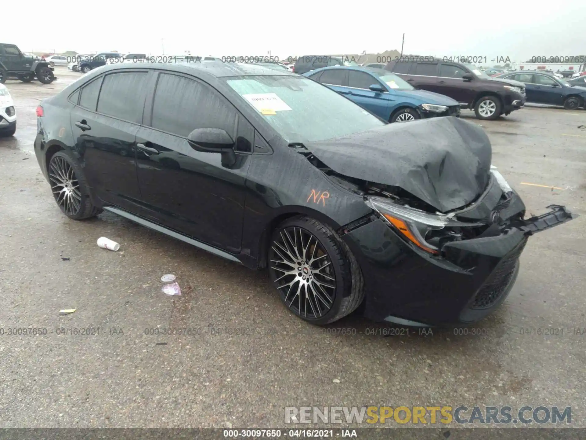 1 Photograph of a damaged car JTDEPRAE8LJ065225 TOYOTA COROLLA 2020