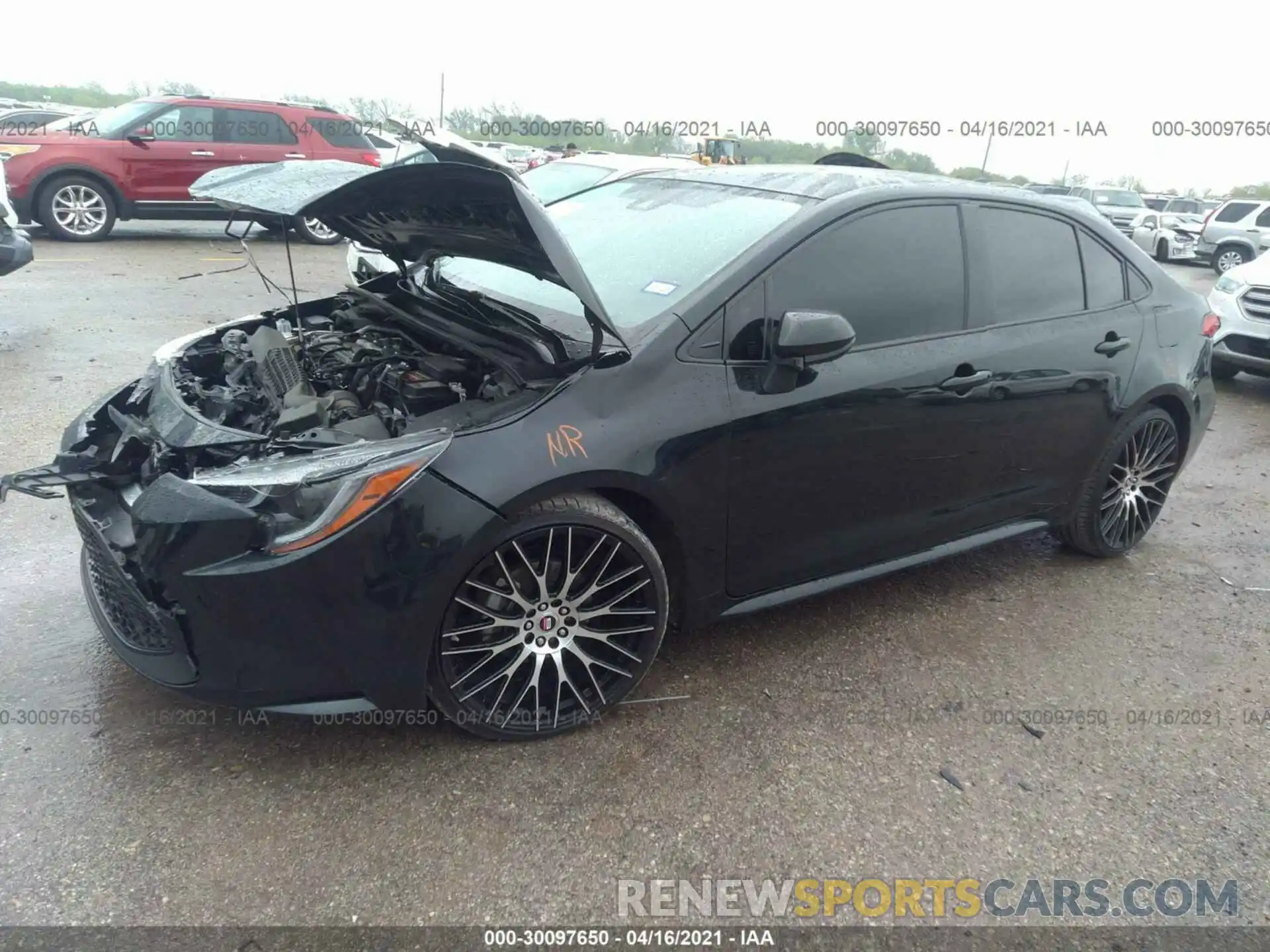 2 Photograph of a damaged car JTDEPRAE8LJ065225 TOYOTA COROLLA 2020