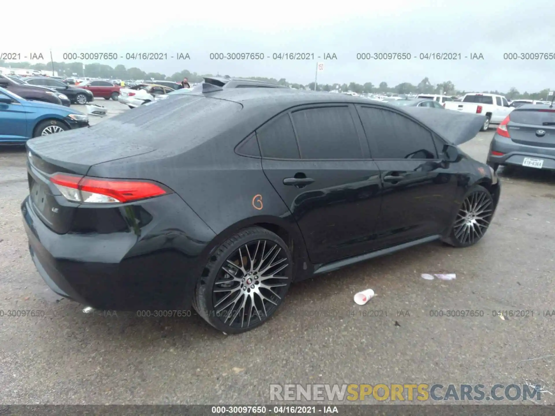 4 Photograph of a damaged car JTDEPRAE8LJ065225 TOYOTA COROLLA 2020