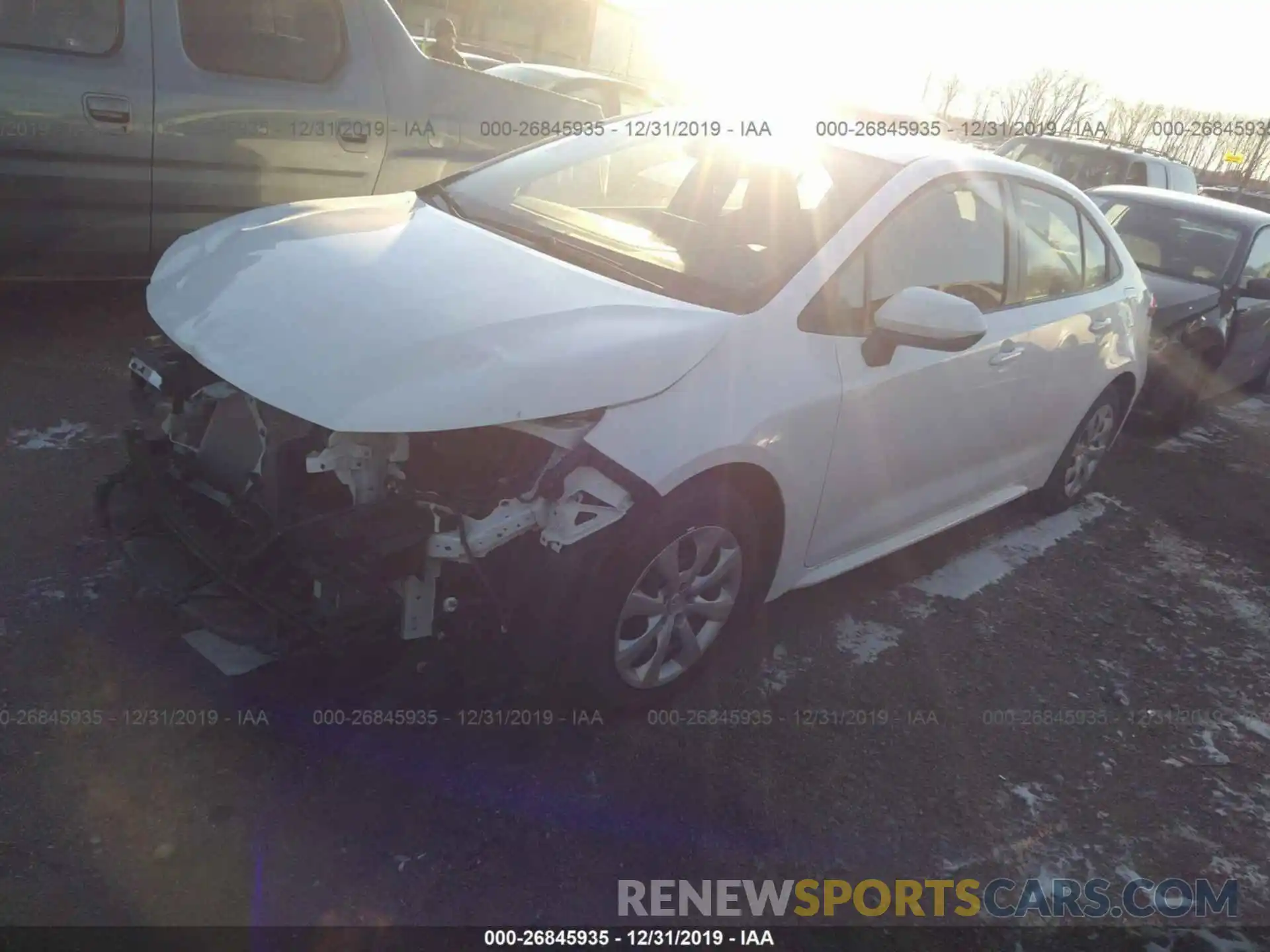 2 Photograph of a damaged car JTDEPRAE8LJ065709 TOYOTA COROLLA 2020