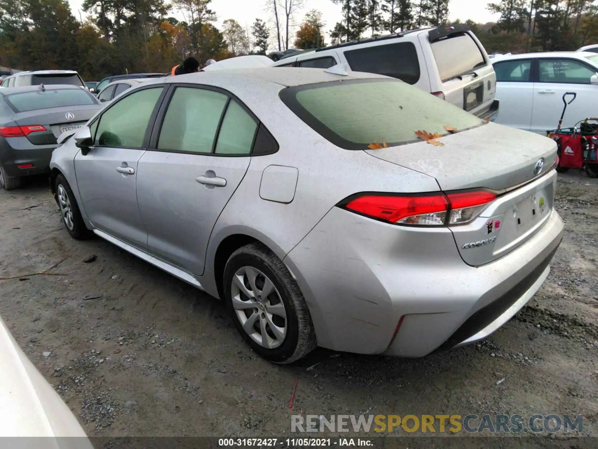 3 Photograph of a damaged car JTDEPRAE8LJ067220 TOYOTA COROLLA 2020