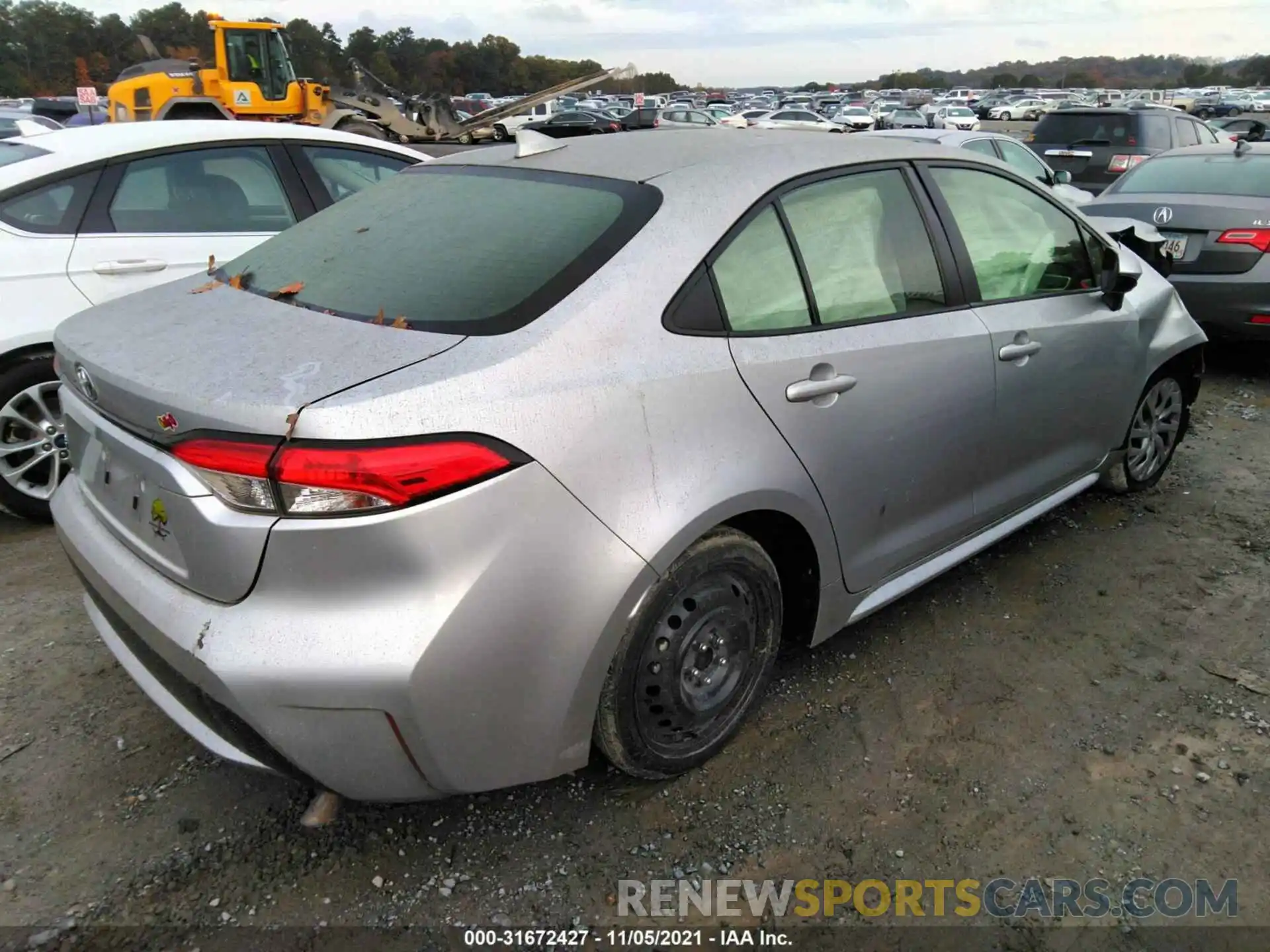 4 Photograph of a damaged car JTDEPRAE8LJ067220 TOYOTA COROLLA 2020