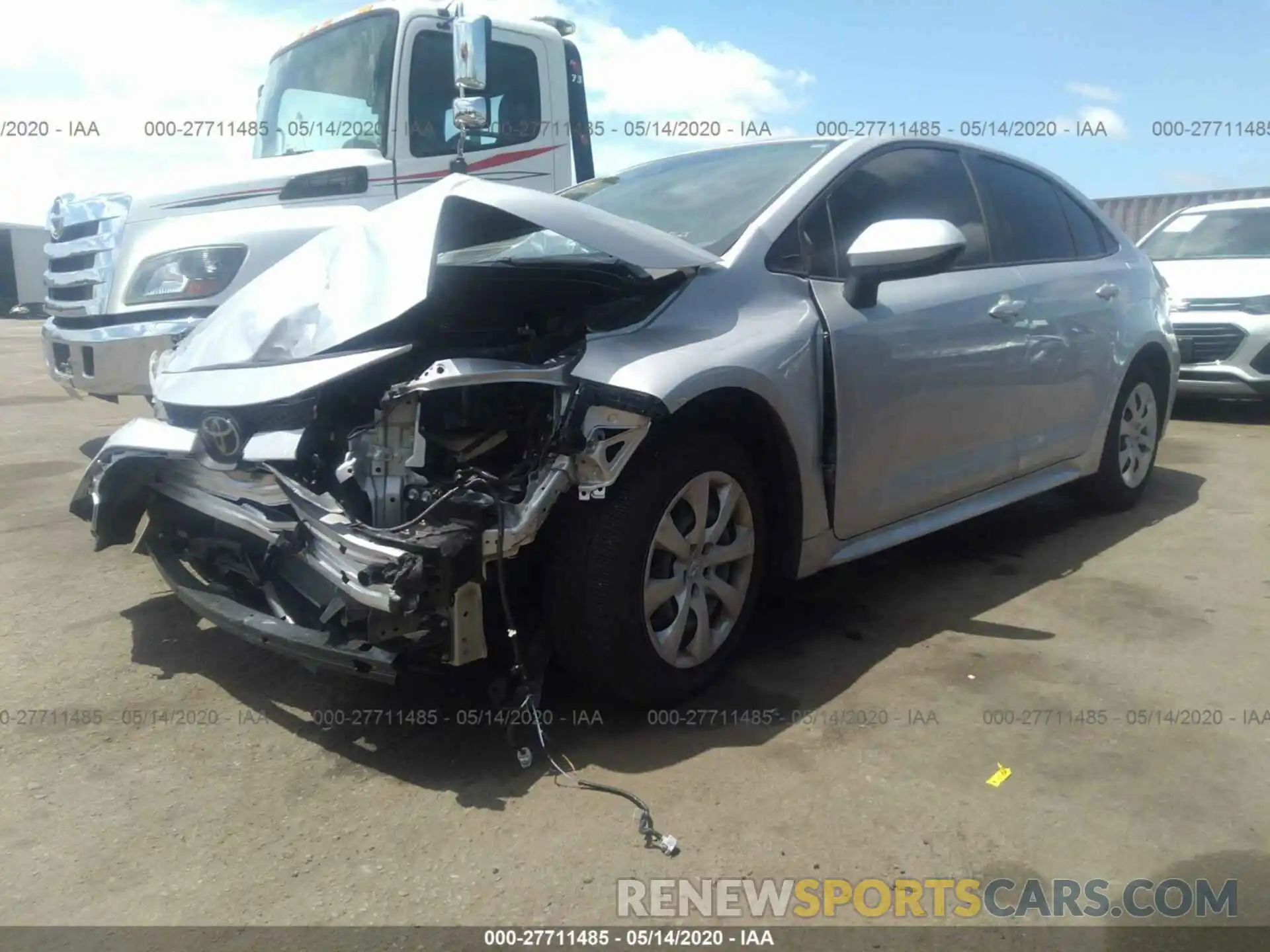 2 Photograph of a damaged car JTDEPRAE8LJ067346 TOYOTA COROLLA 2020