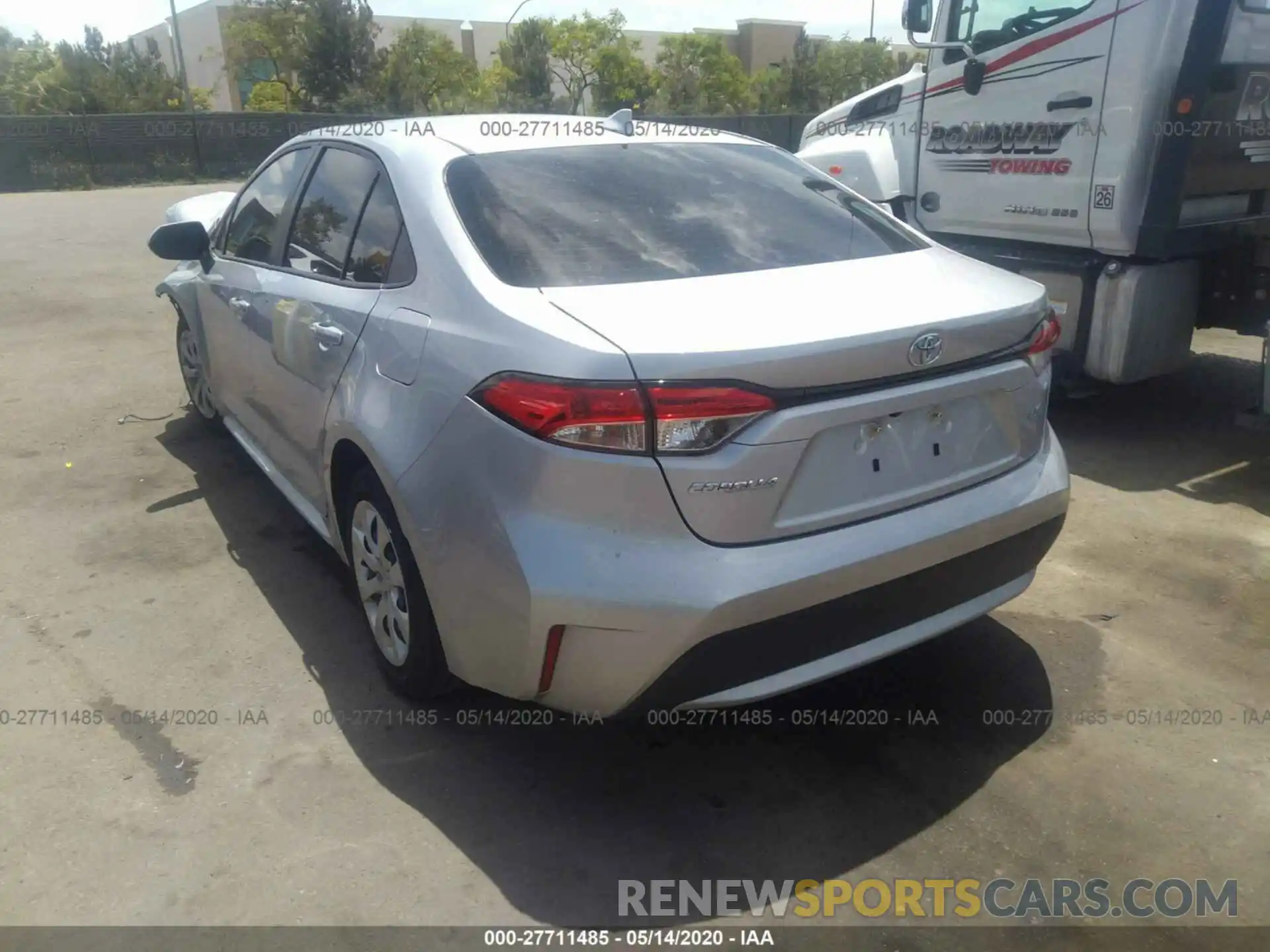 3 Photograph of a damaged car JTDEPRAE8LJ067346 TOYOTA COROLLA 2020