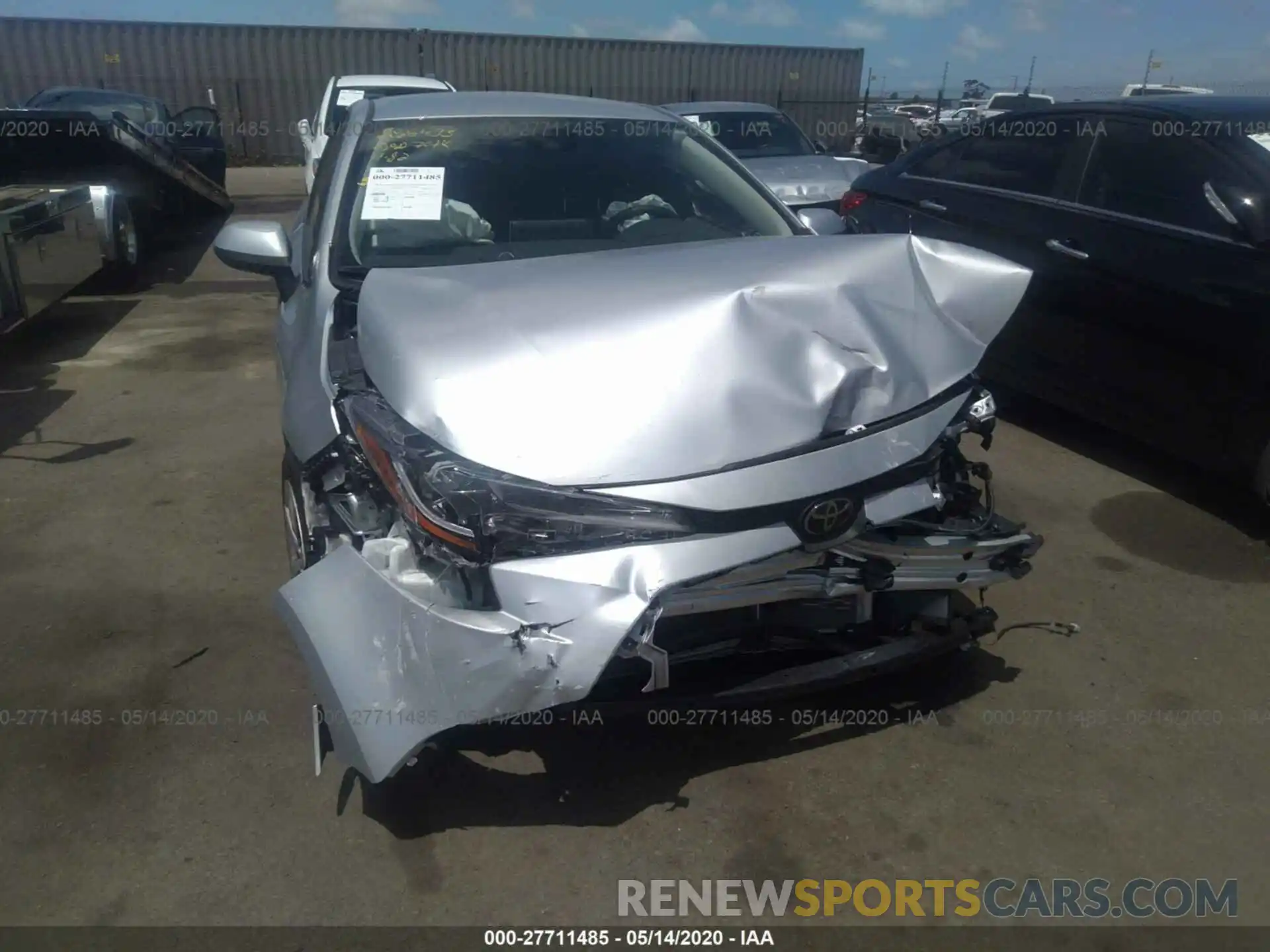 6 Photograph of a damaged car JTDEPRAE8LJ067346 TOYOTA COROLLA 2020