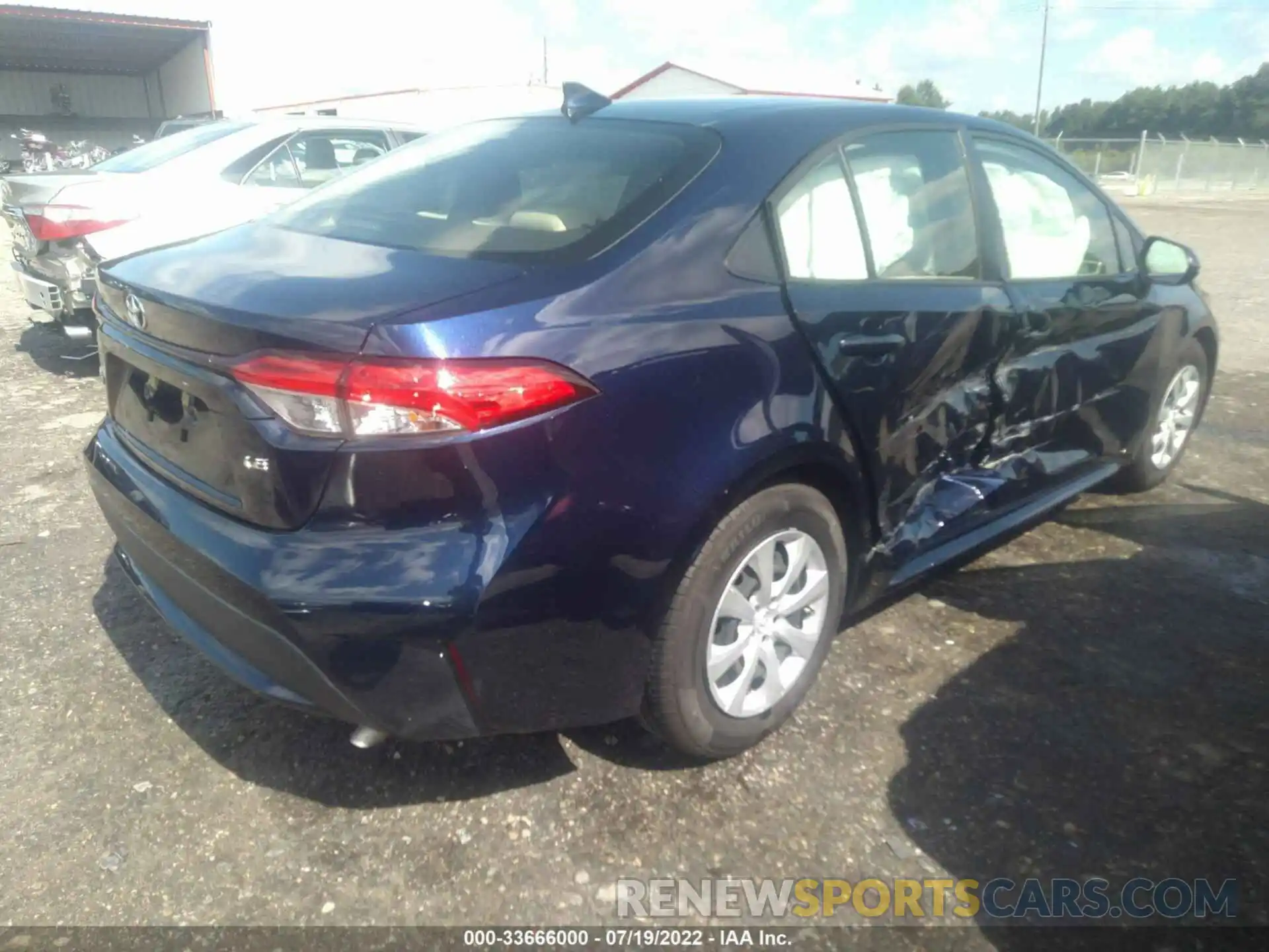 4 Photograph of a damaged car JTDEPRAE8LJ068545 TOYOTA COROLLA 2020