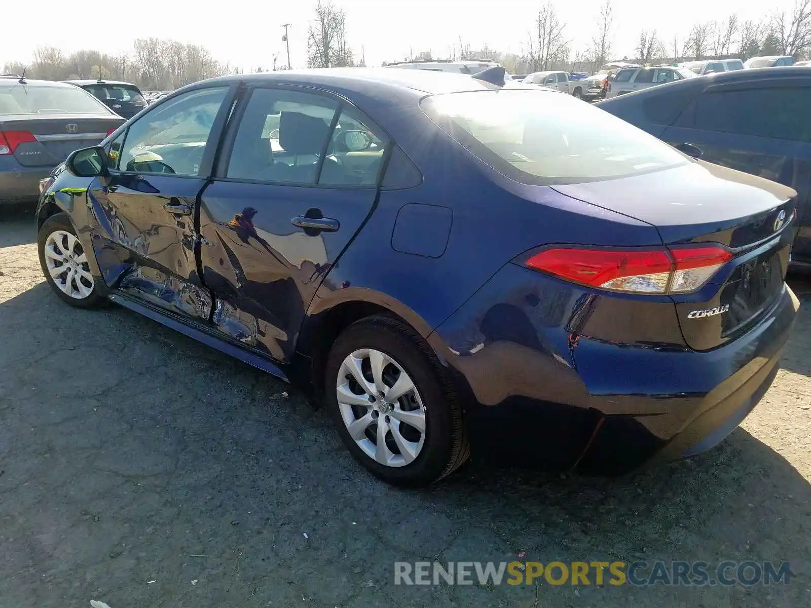 3 Photograph of a damaged car JTDEPRAE8LJ068724 TOYOTA COROLLA 2020